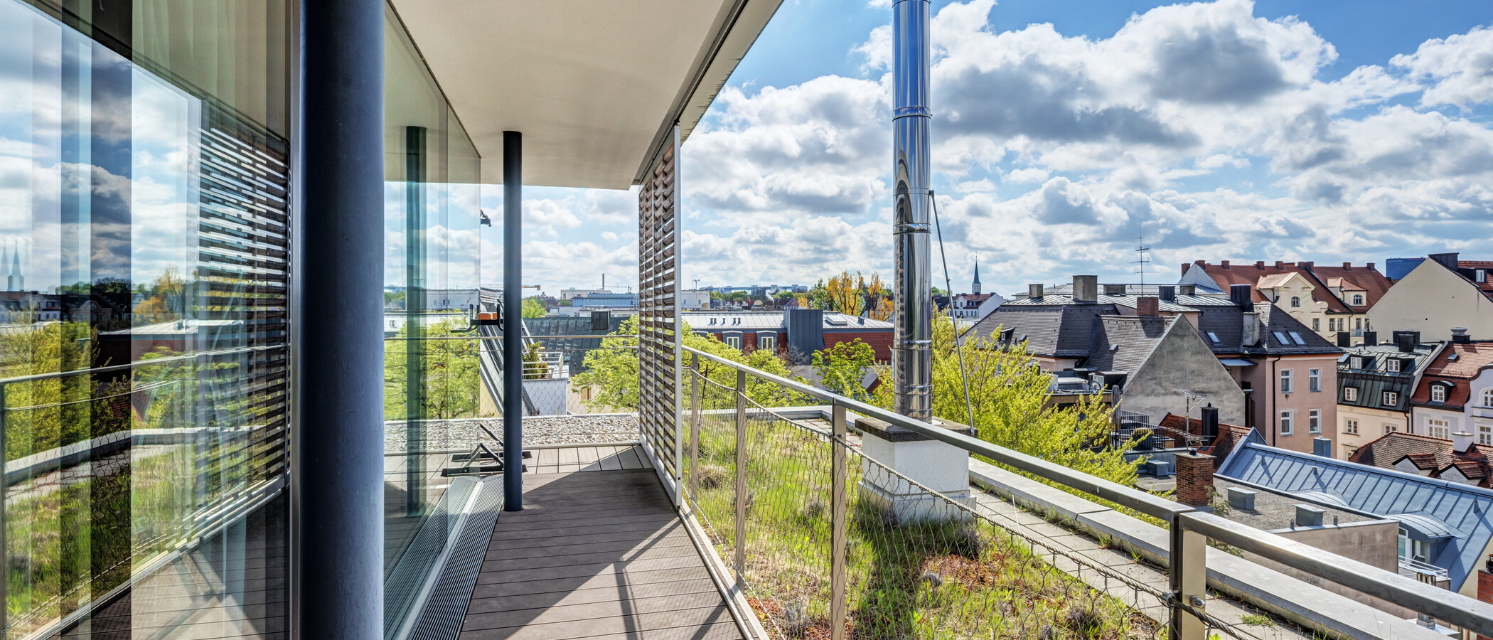 квартира-пентхаус München Haidhausen 03 терраса с крышей 14832