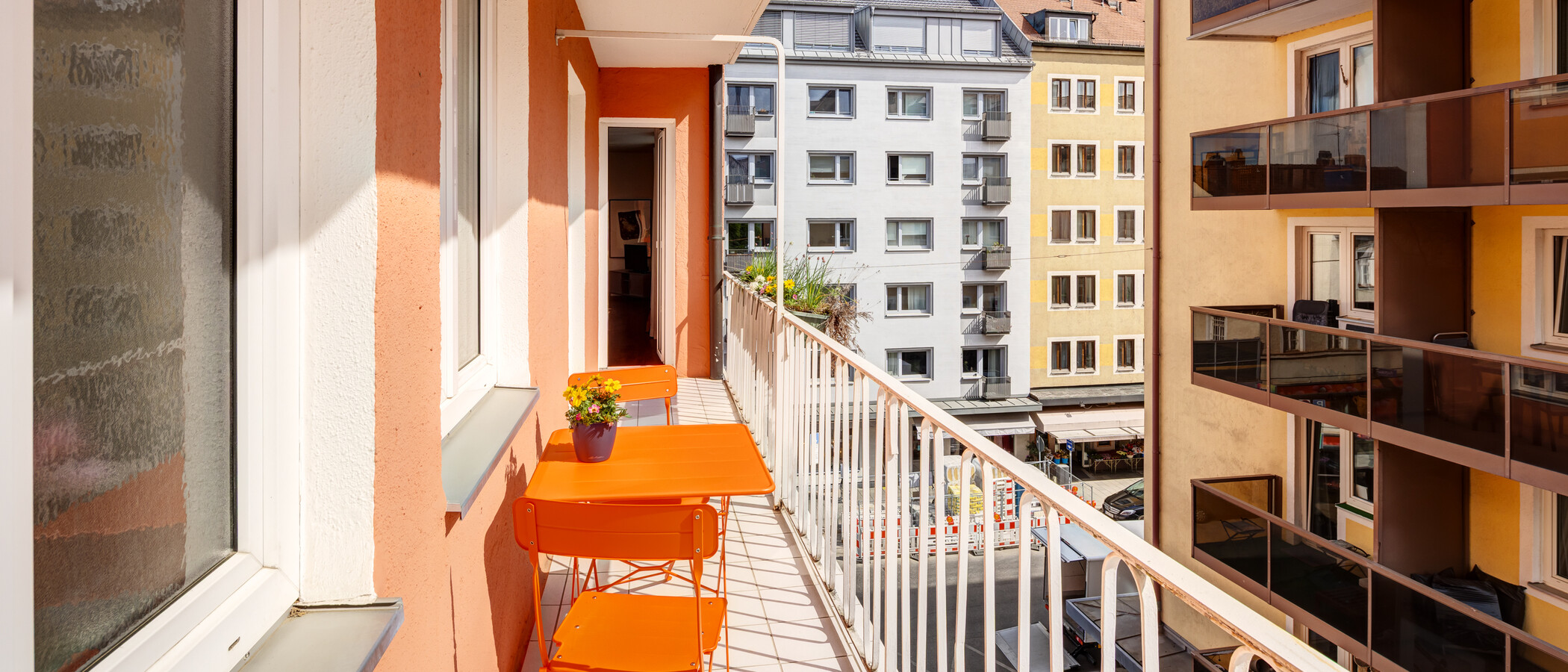 квартира München Schwabing (links der Leopoldstraße) 01 балкон 14839