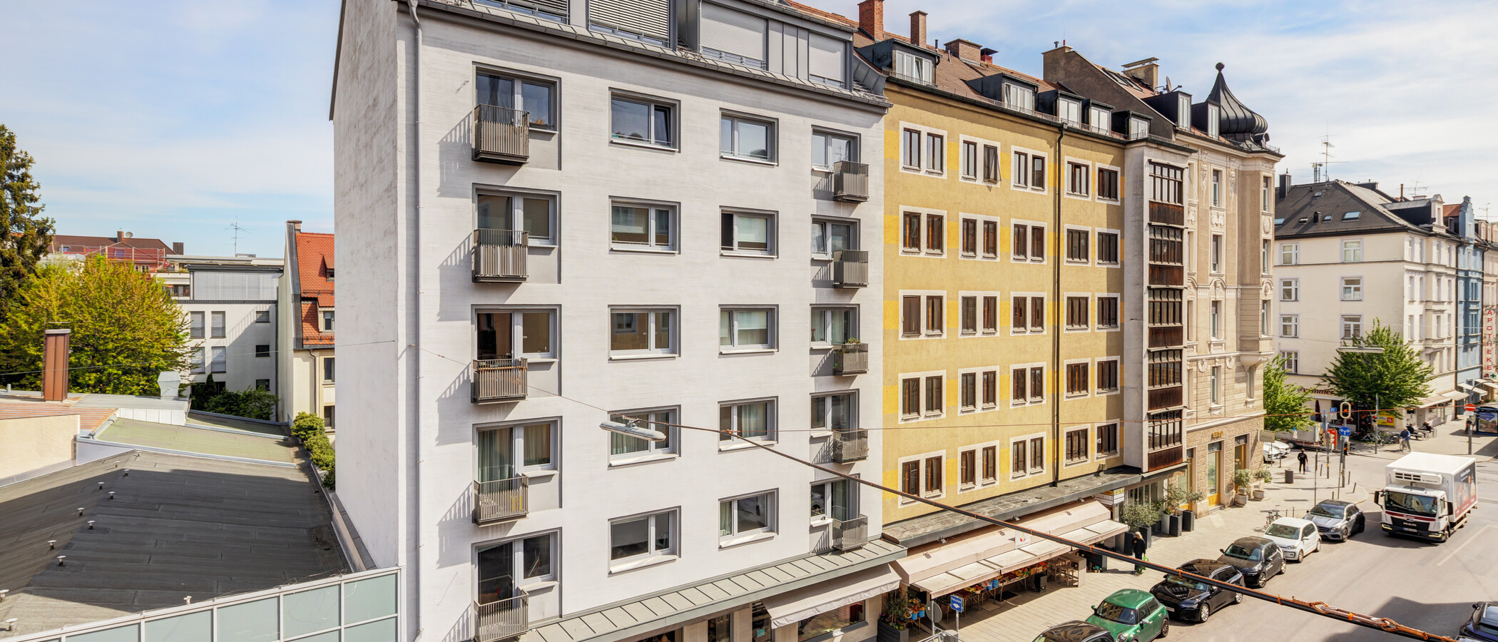 квартира München Schwabing (links der Leopoldstraße) 04 вид из окна 14839