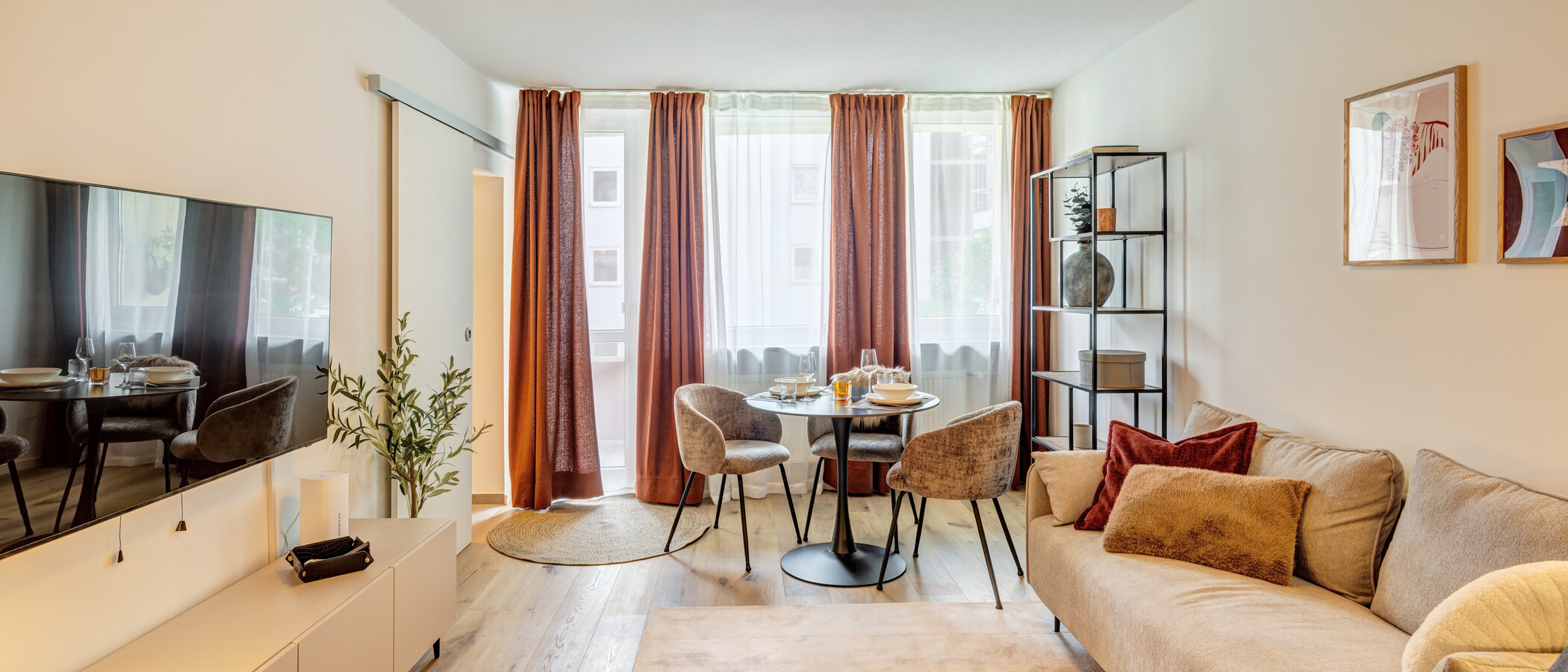 квартира München Schwabing-West 03 жилое пространство 14841