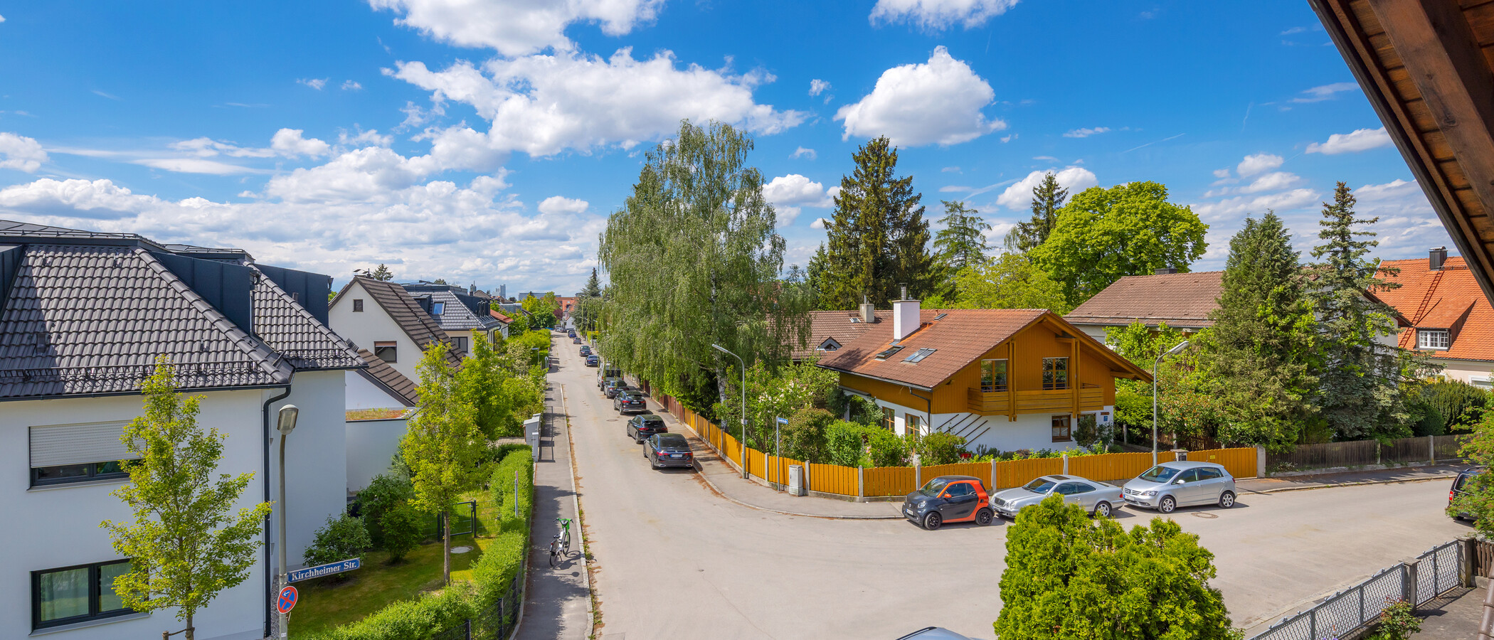 мансардная квартира München Daglfing 04 вид из окна 14852