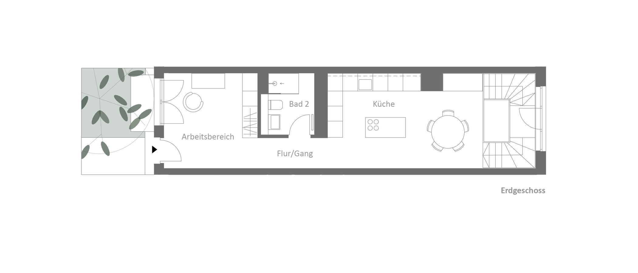 двухэтажная квартира München Neuhausen 01 план этажа 14864