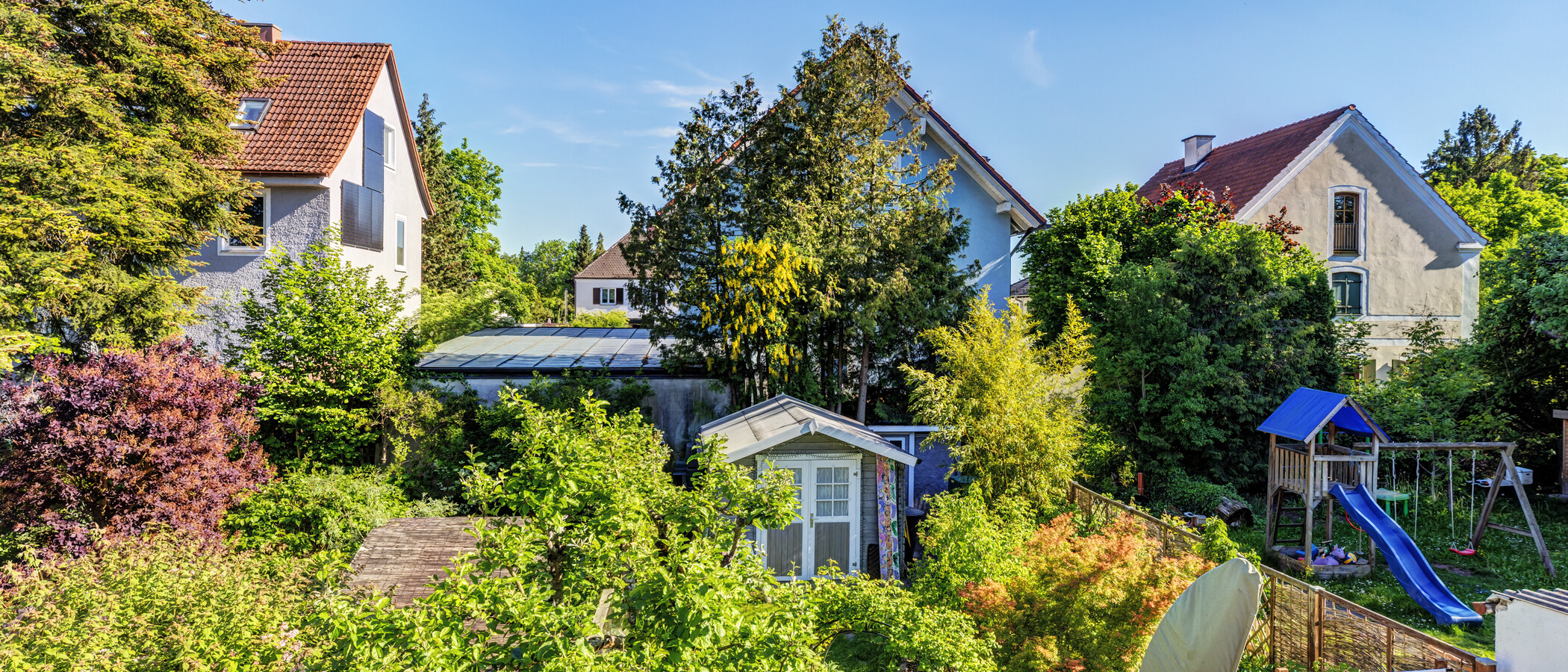 квартира München Untermenzing 01 вид из окна 14866