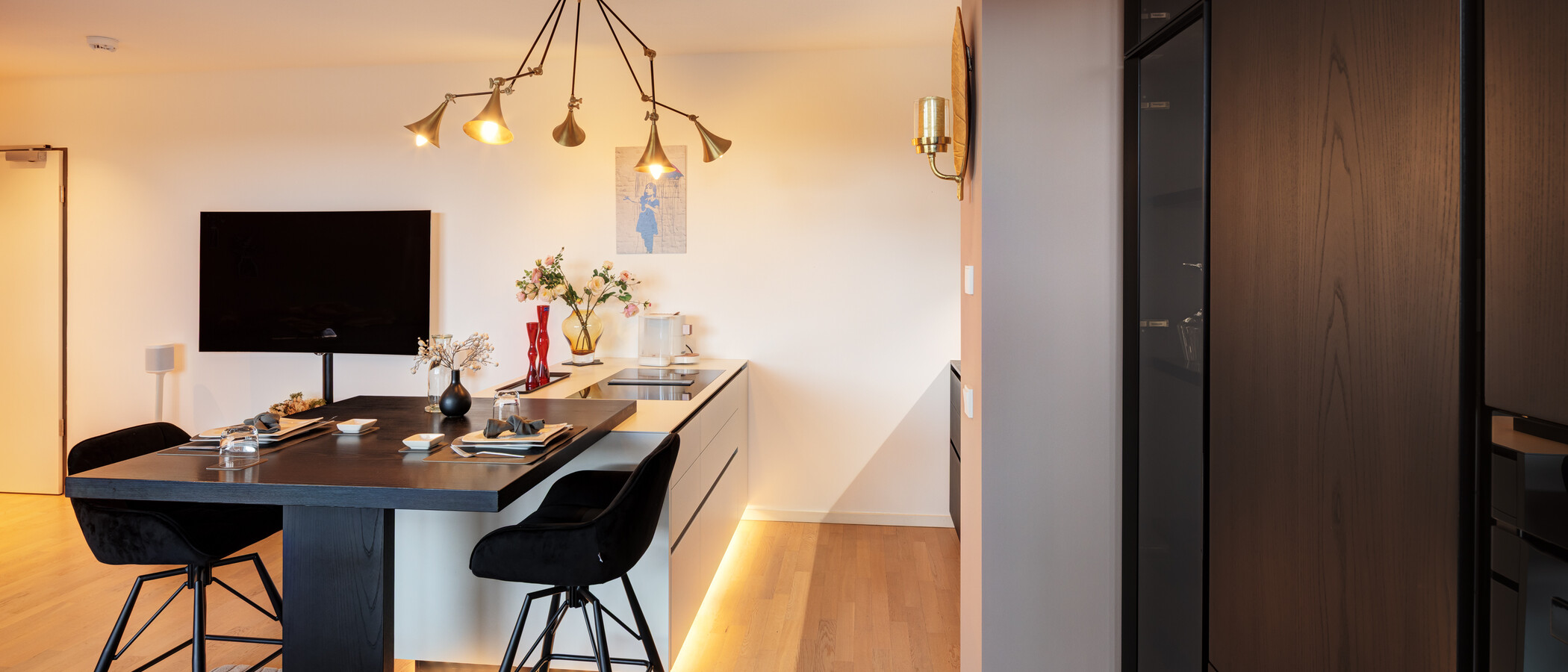 мансардная квартира München Sendling 03 кухня 14873