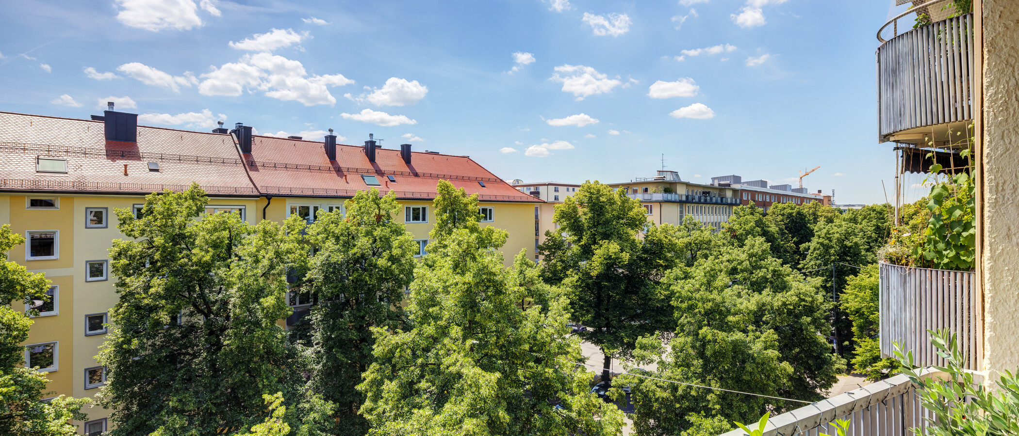 квартира München Schwabing-West (rund um den Hohenzollernplatz) 02 вид из окна 14895
