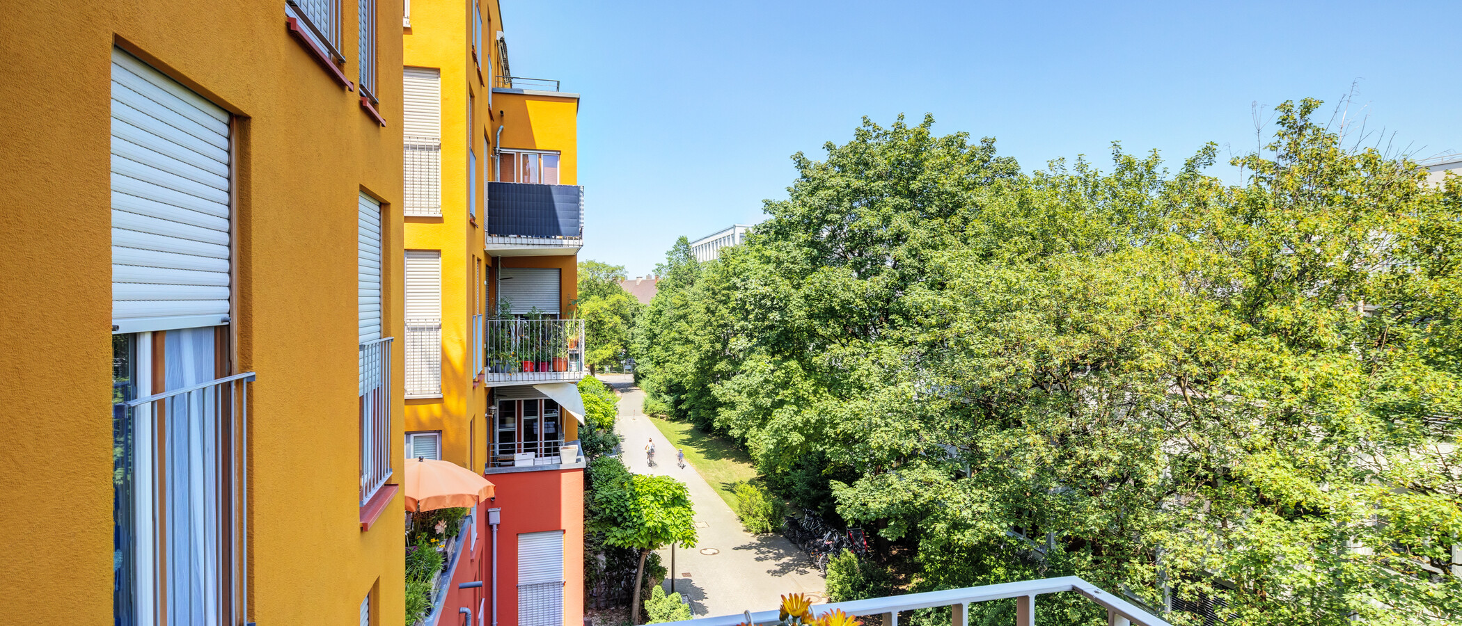 квартира München Schwabing-West 01 вид из окна 14901