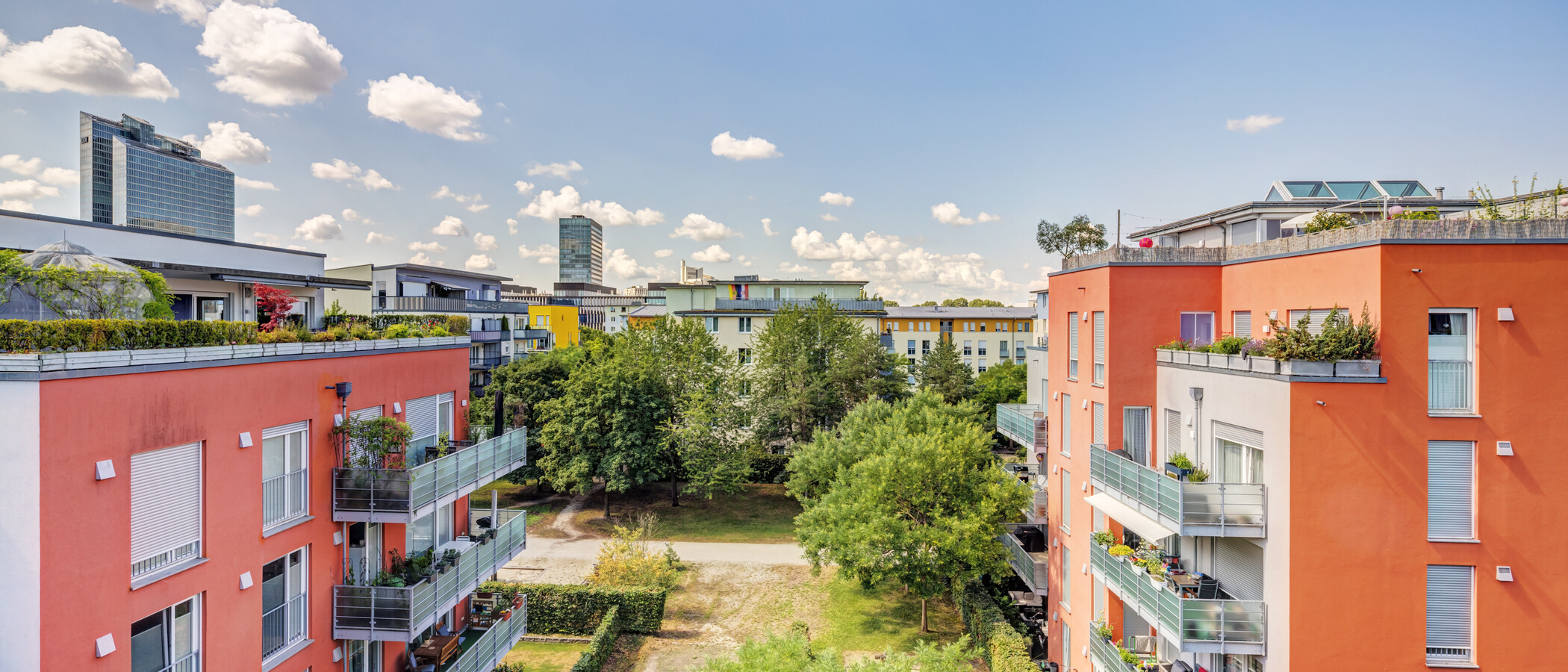 квартира München Parkstadt Schwabing 01 вид из окна 14918