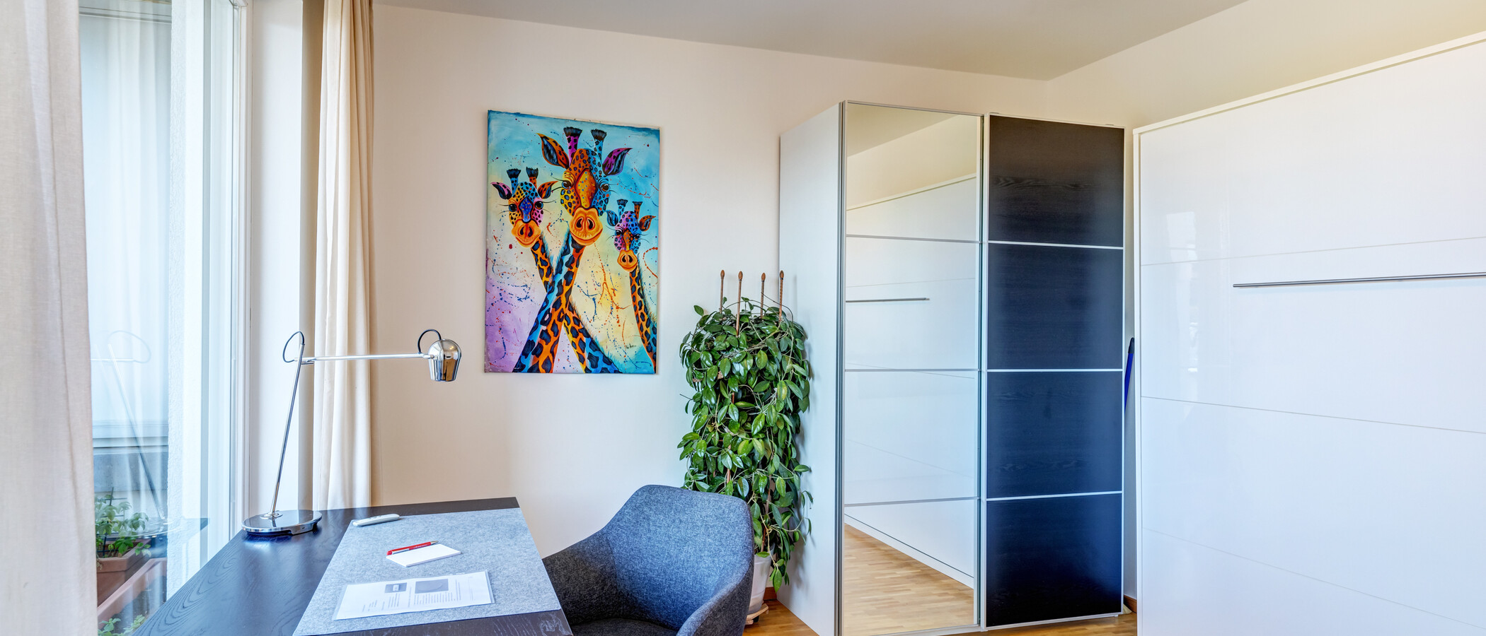 квартира München Parkstadt Schwabing 01 2-я спальная комната 14918