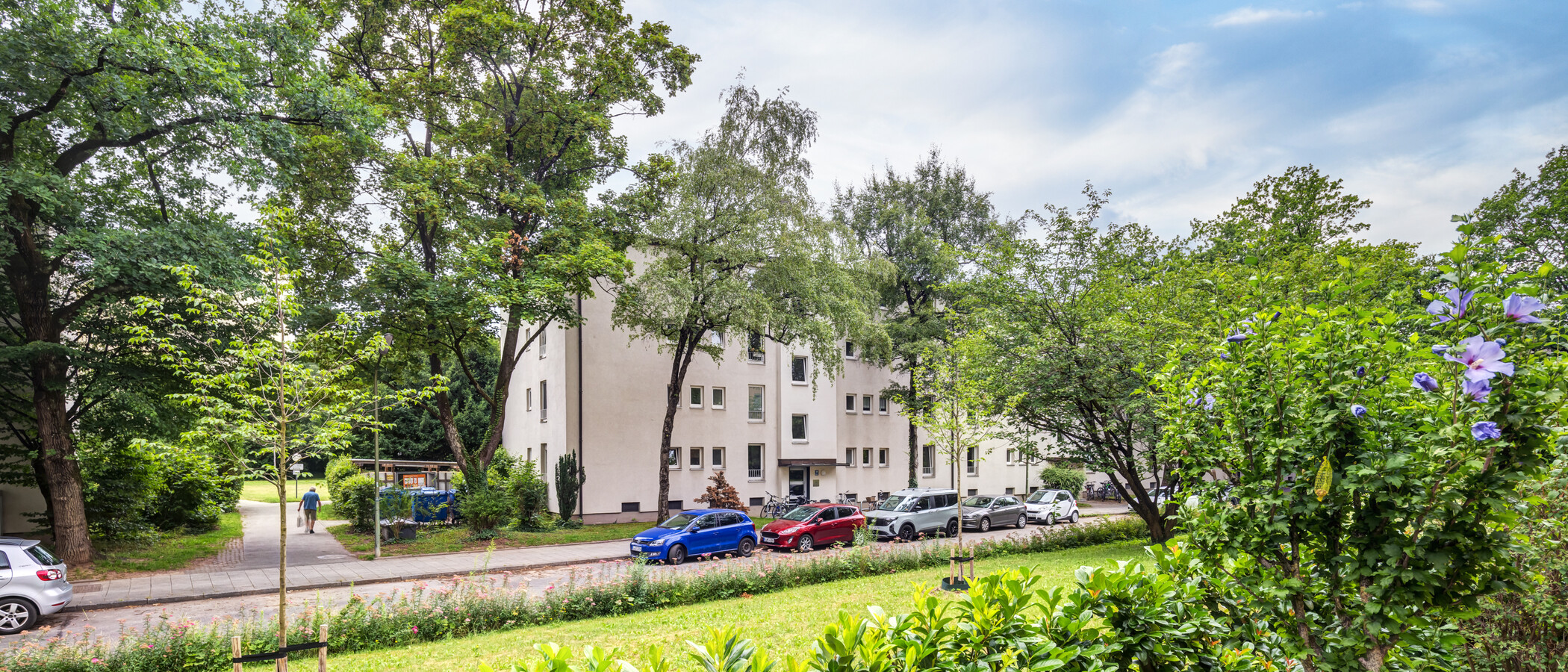 квартира München Parkstadt Bogenhausen 01 вид из окна 14923