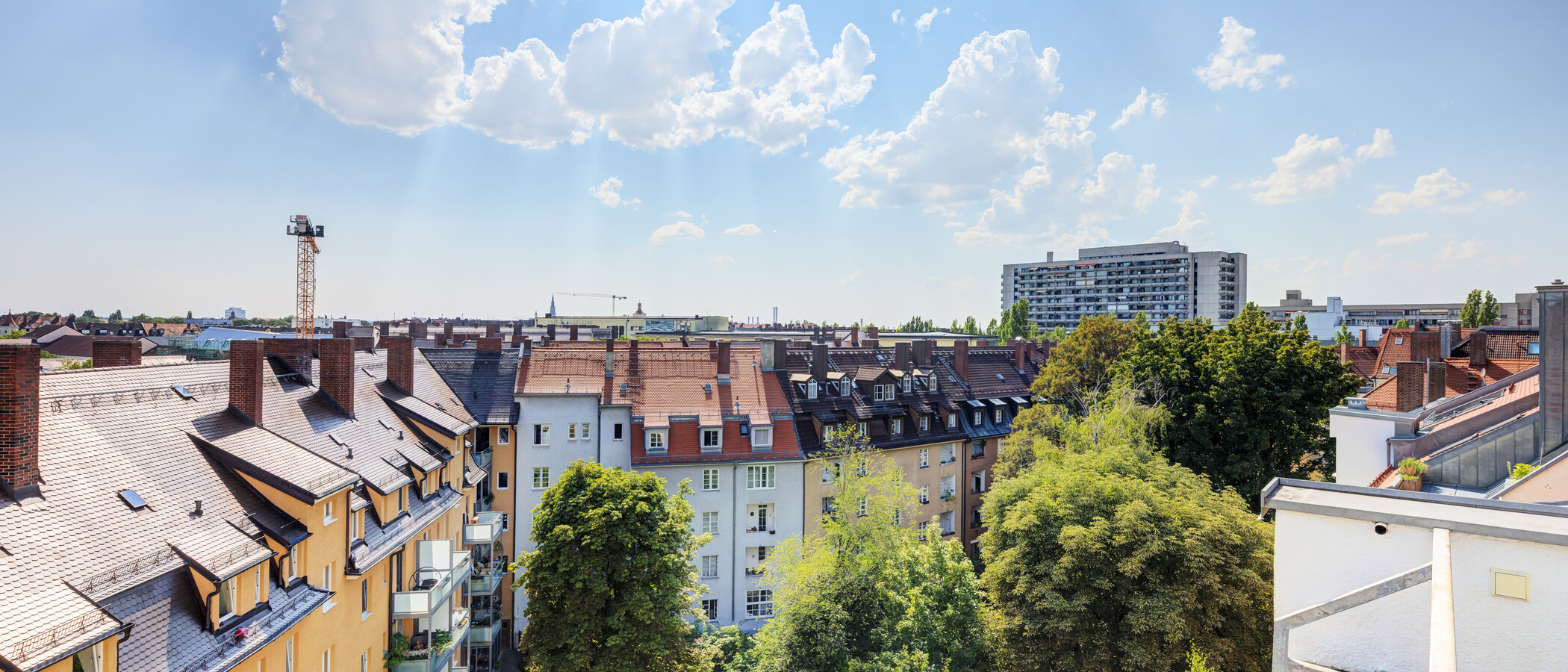 двухэтажная квартира München Haidhausen 01 вид из окна 14963