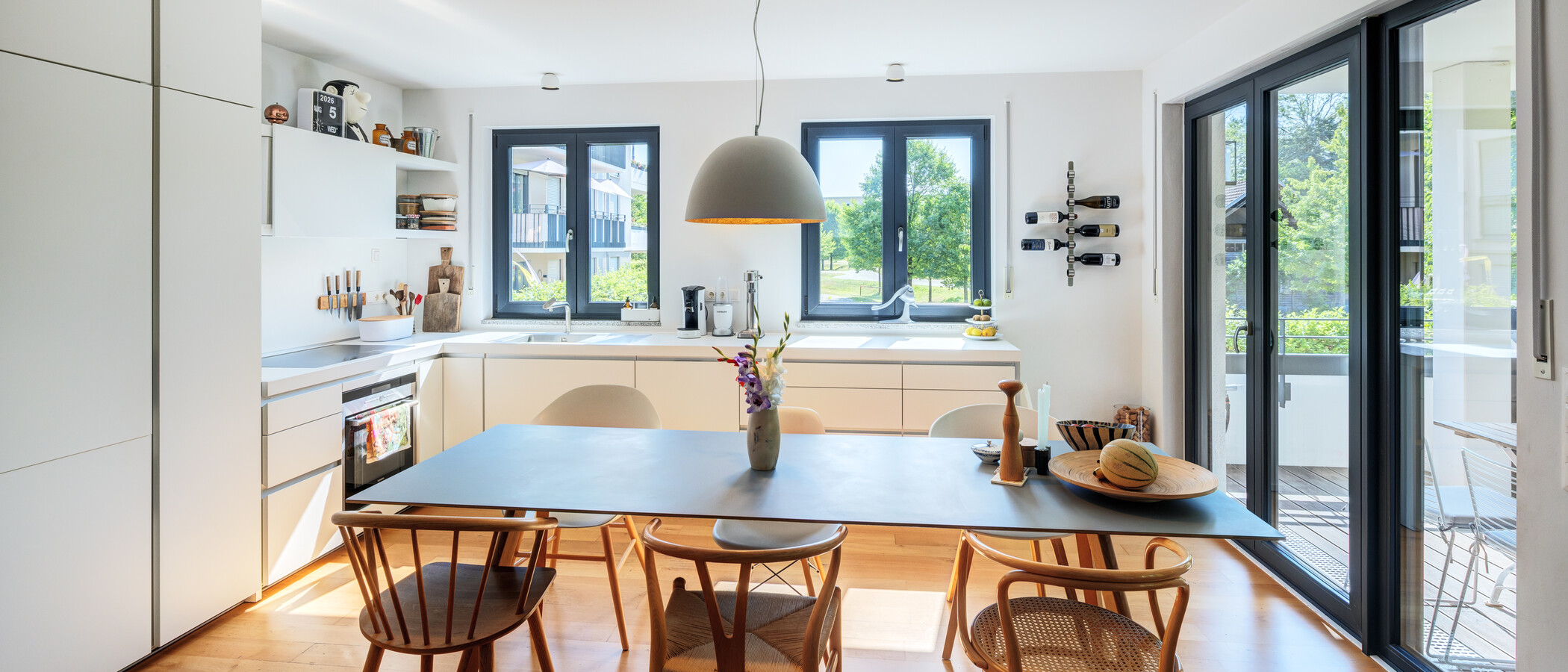 двухэтажная квартира München Oberföhring 01 кухня 14969