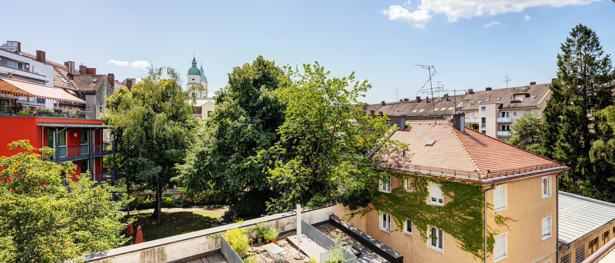 квартира München Untergiesing 02 вид из окна 14971