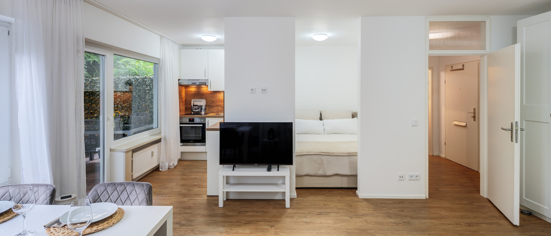 квартира München Parkstadt Solln 04 жилое пространство 14974
