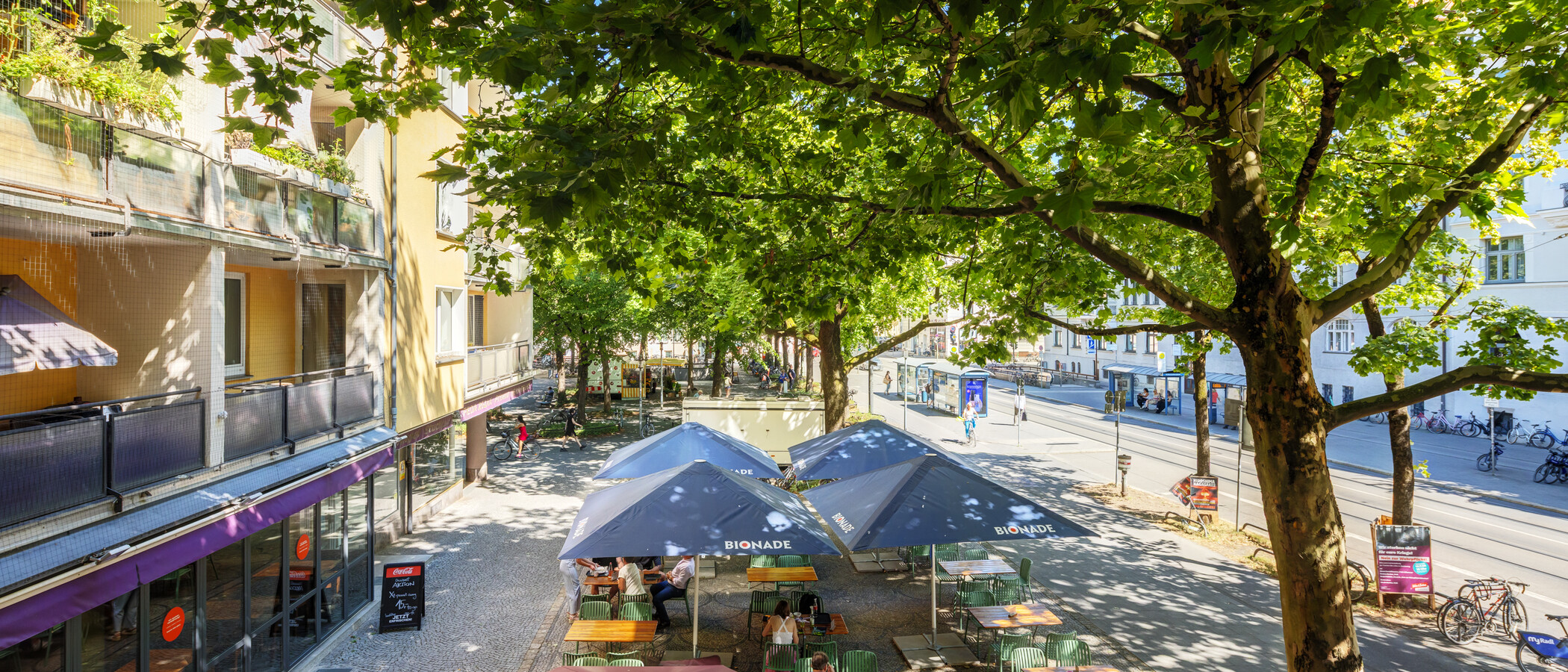 квартира München Schwabing-West (rund um den Hohenzollernplatz) 01 вид из окна 14976