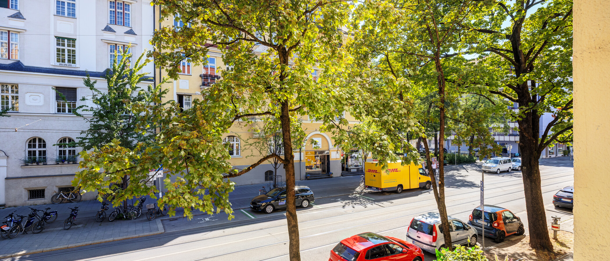квартира München Schwabing-West (rund um den Hohenzollernplatz) 03 вид из окна 14976