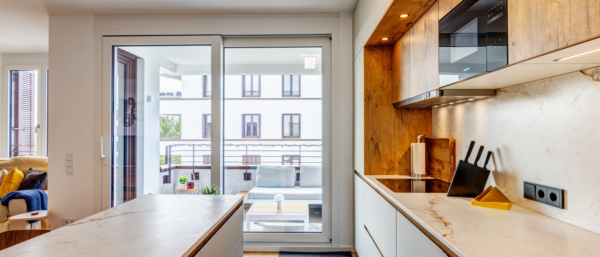 квартира München Neuperlach 04 кухня 14991