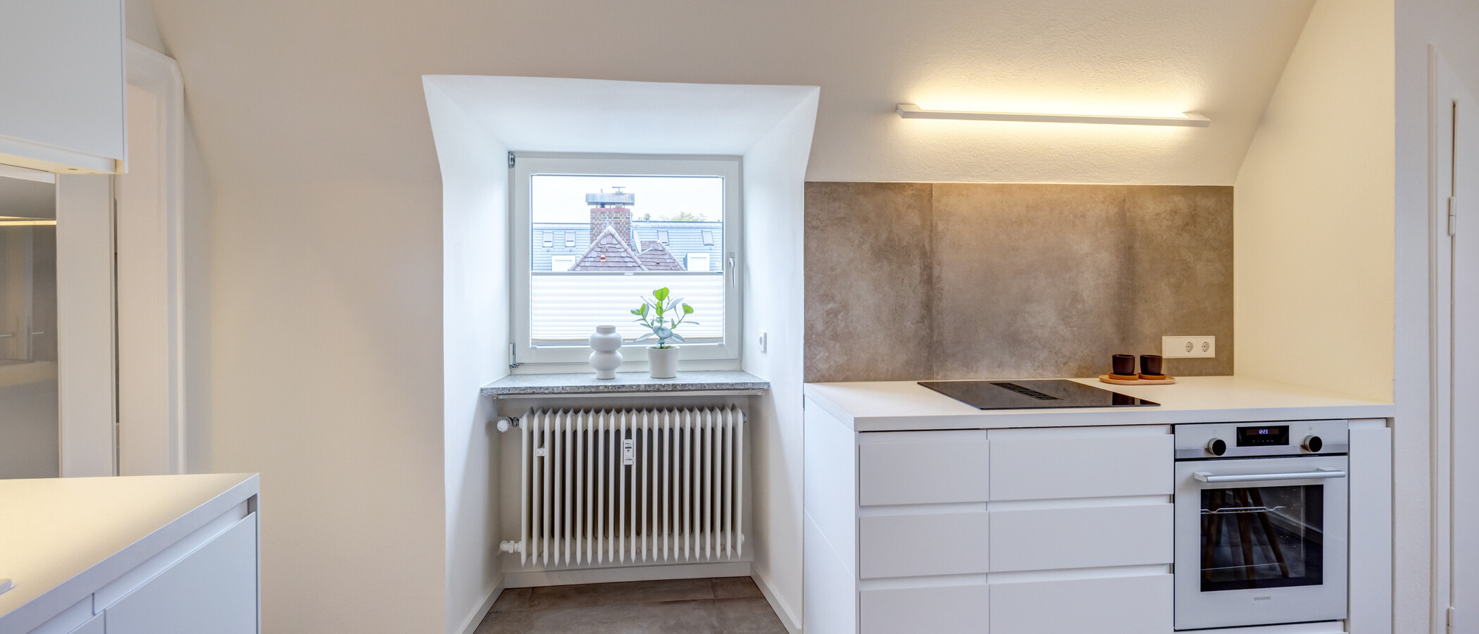 мансардная квартира München Harlaching 02 кухня 14993