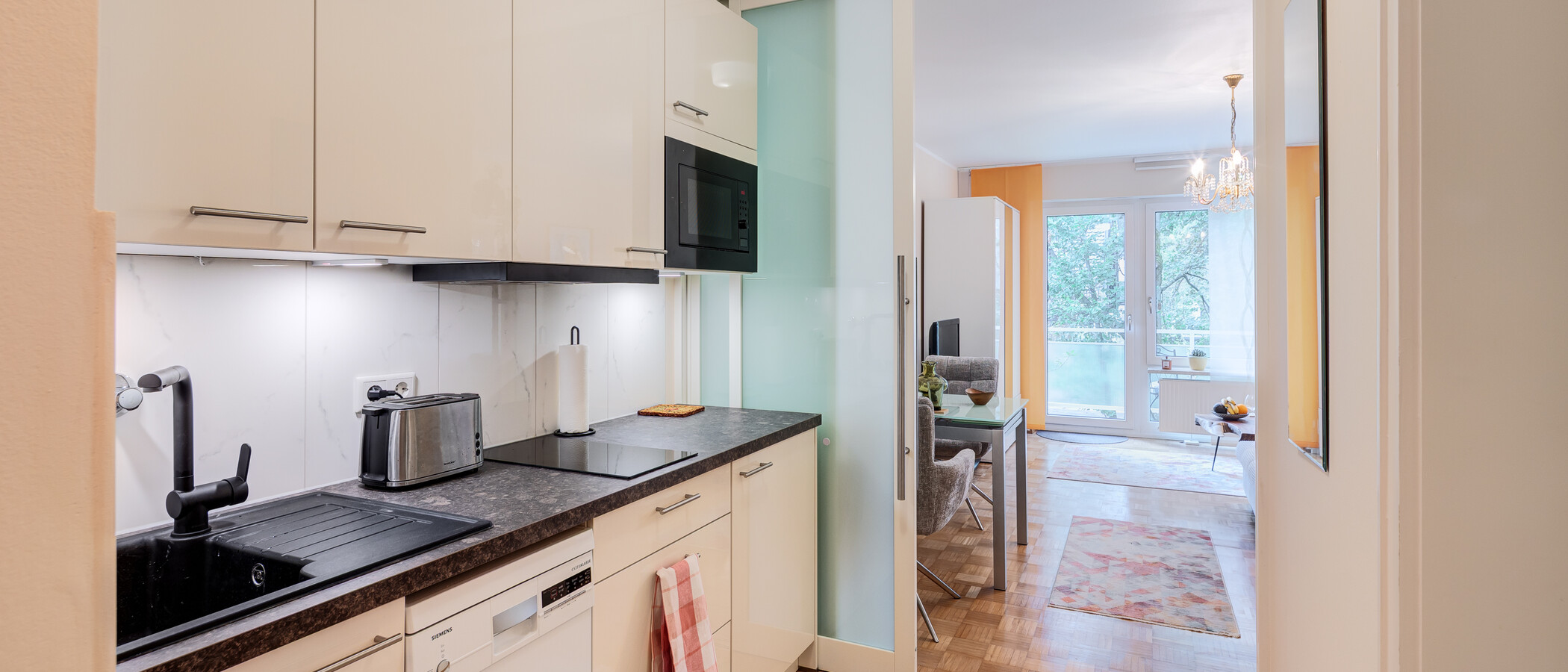 квартира München Solln 02 кухня 14996
