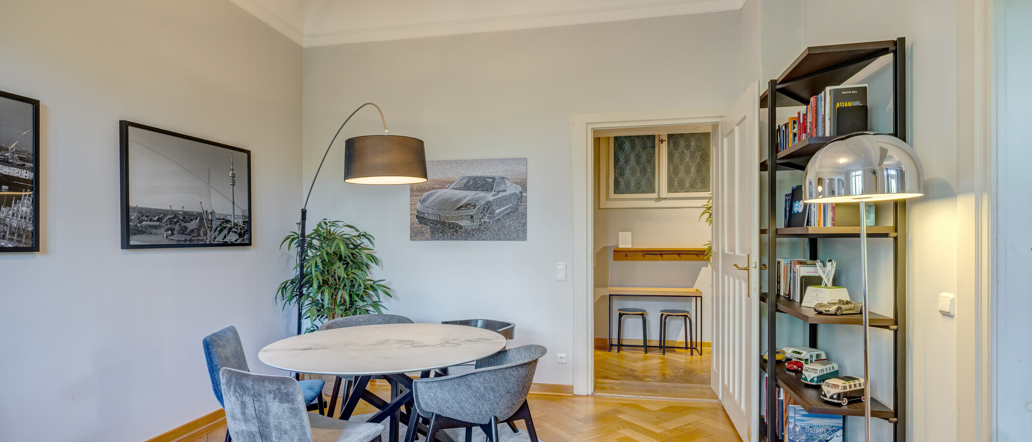 квартира München Altbogenhausen 03 рабочий кабинет 14997