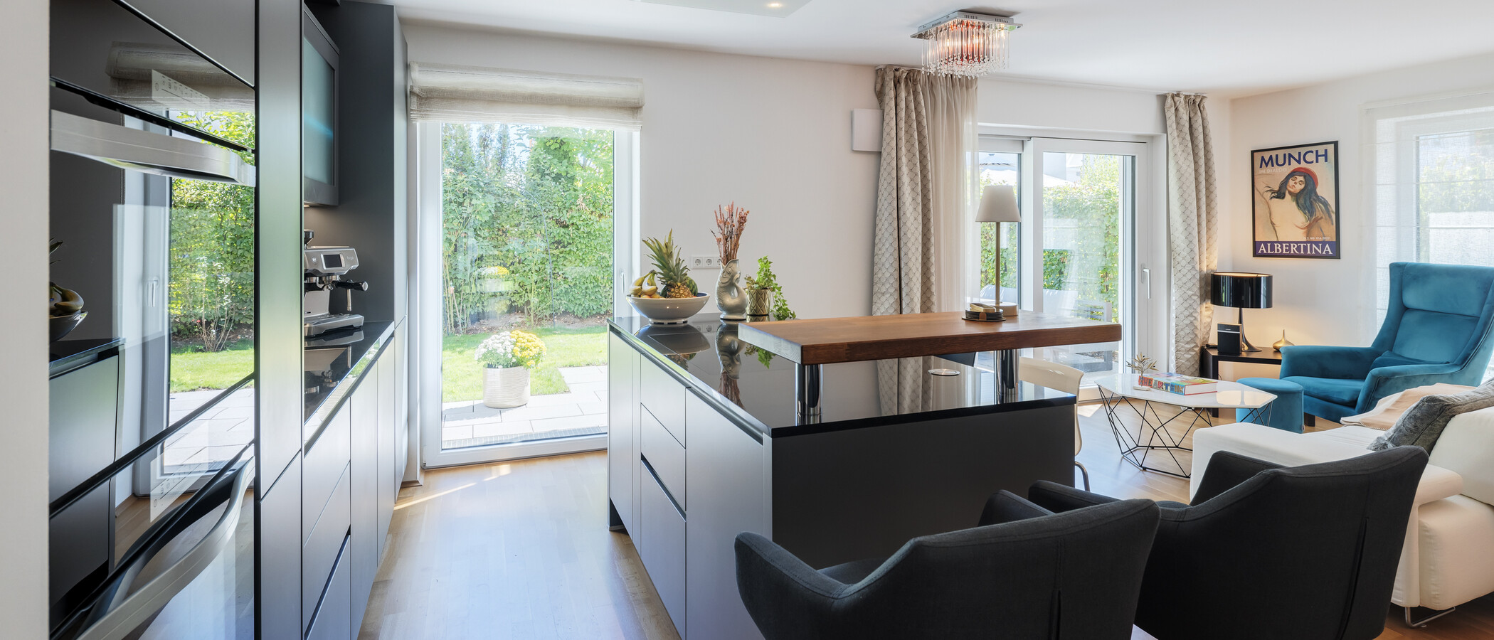 квартира с садом München Trudering 03 кухня 15002
