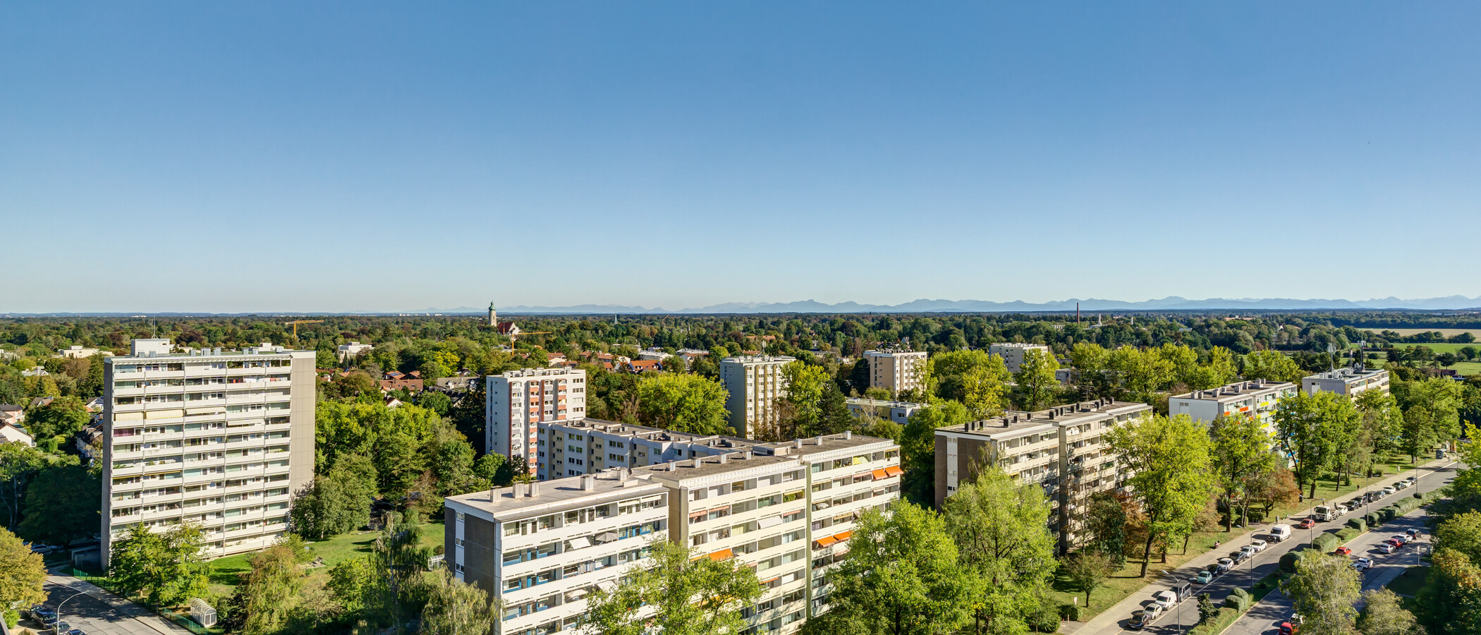 квартира München Parkstadt Solln 01 вид из окна 15024