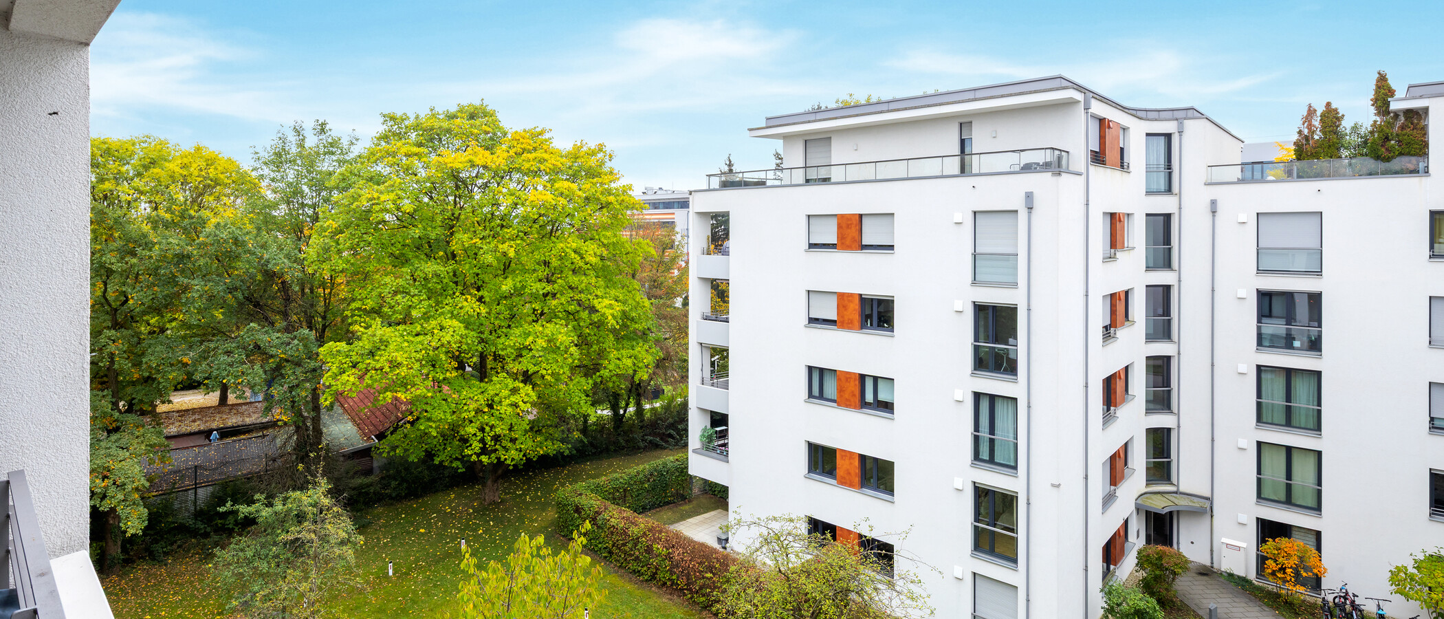 квартира München Parkstadt Schwabing 01 вид из окна 15052