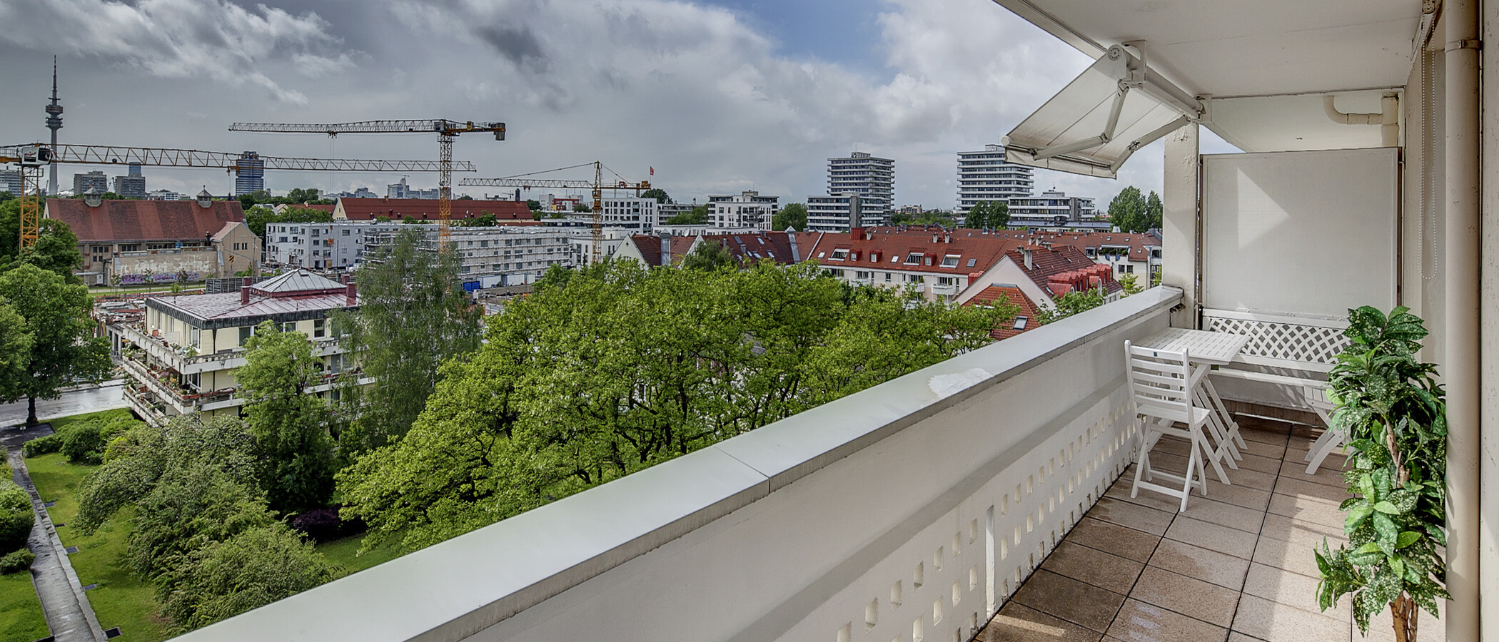 квартира München Schwabing-Nord (zw. Belgrad- & Leopoldstraße) 01 балкон 1541