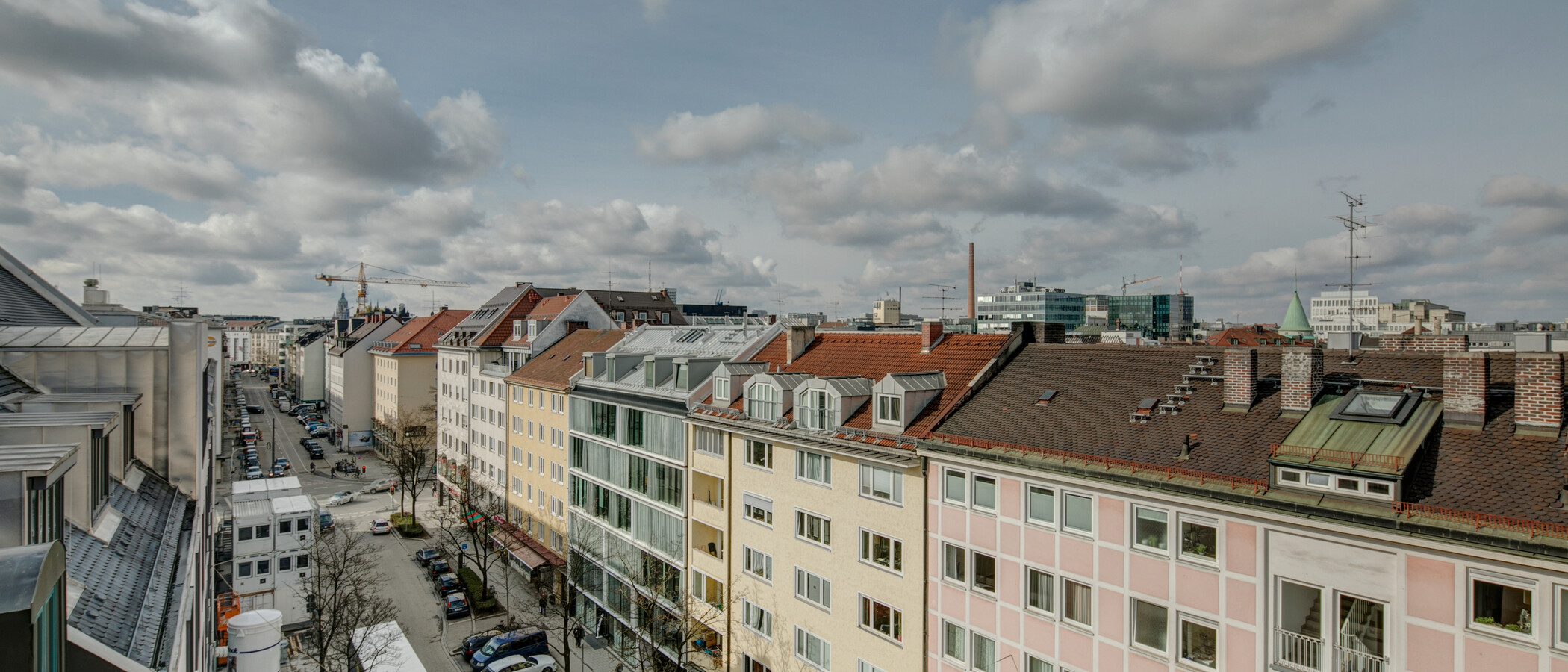 мансардная квартира München Maxvorstadt - Westen 03 вид из окна 1607