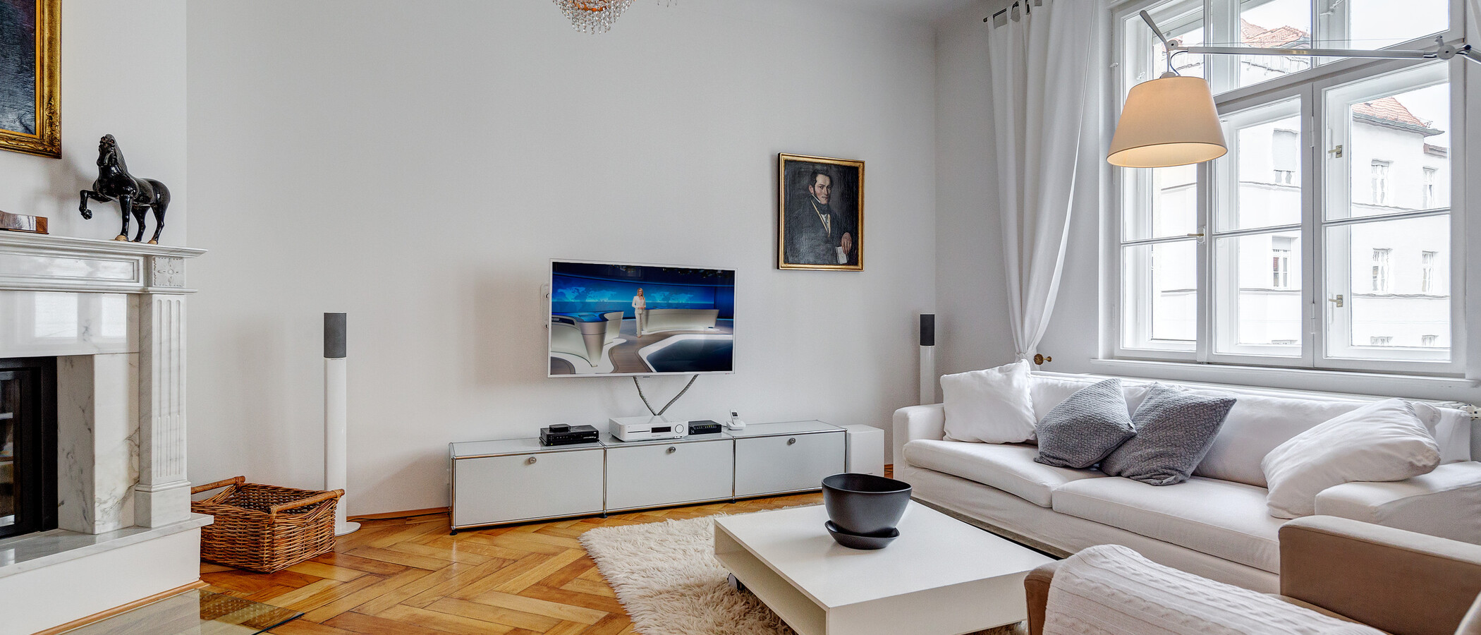 квартира München Schwabing (links der Leopoldstraße) 02 гостиная 1624