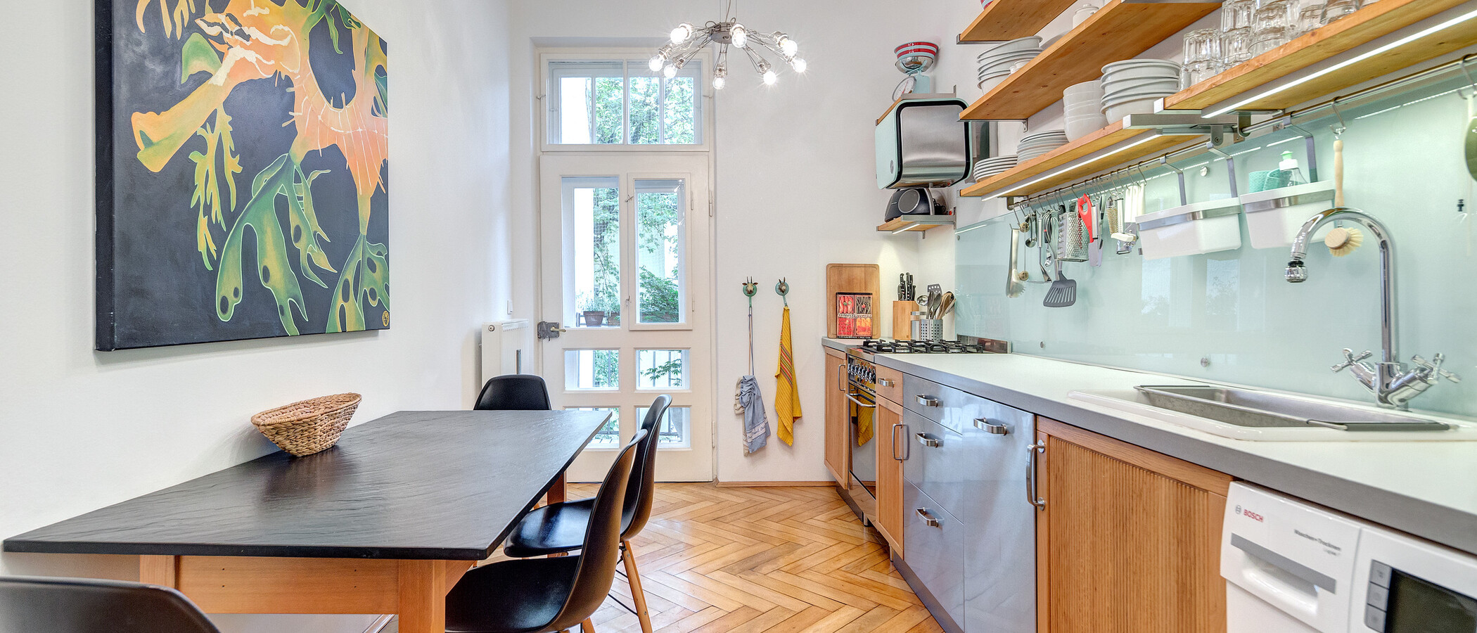 квартира München Schwabing (links der Leopoldstraße) 01 кухня 1624