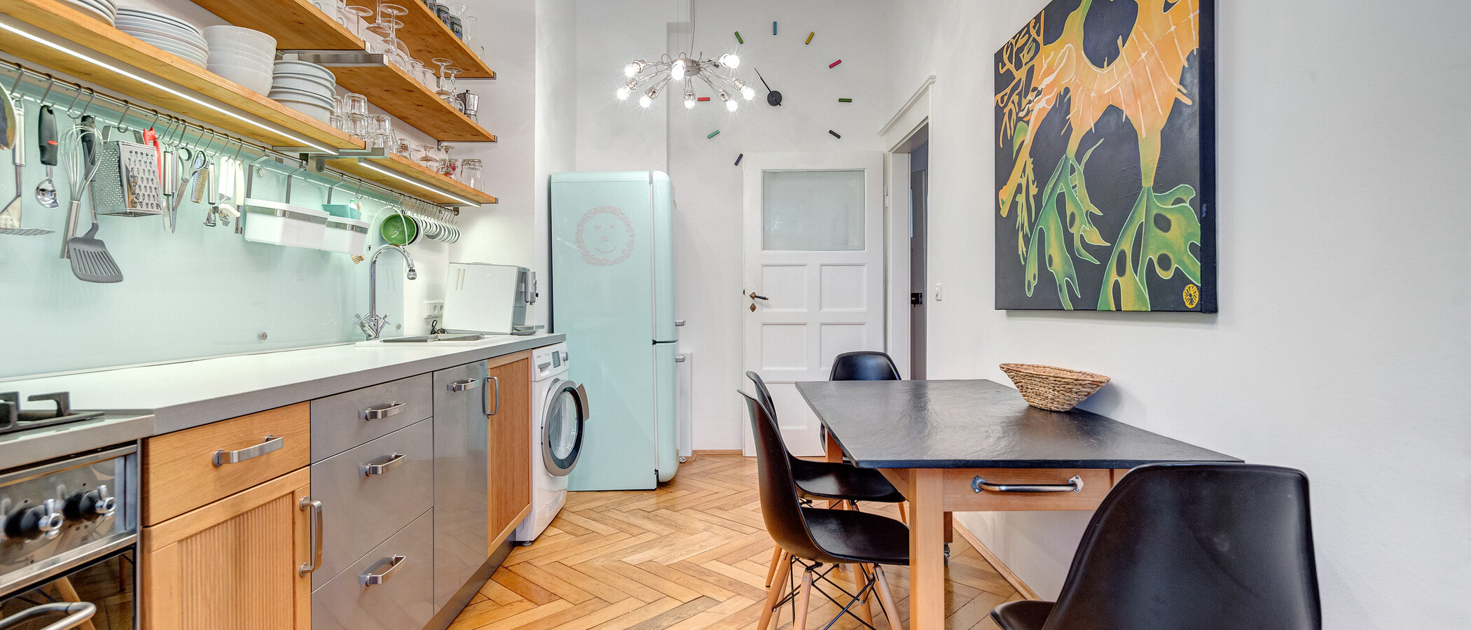 квартира München Schwabing (links der Leopoldstraße) 03 кухня 1624