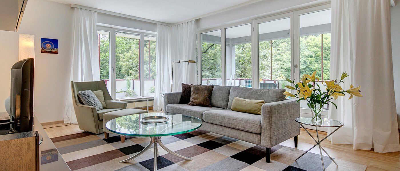 квартира München Altbogenhausen 01 гостиная 1627