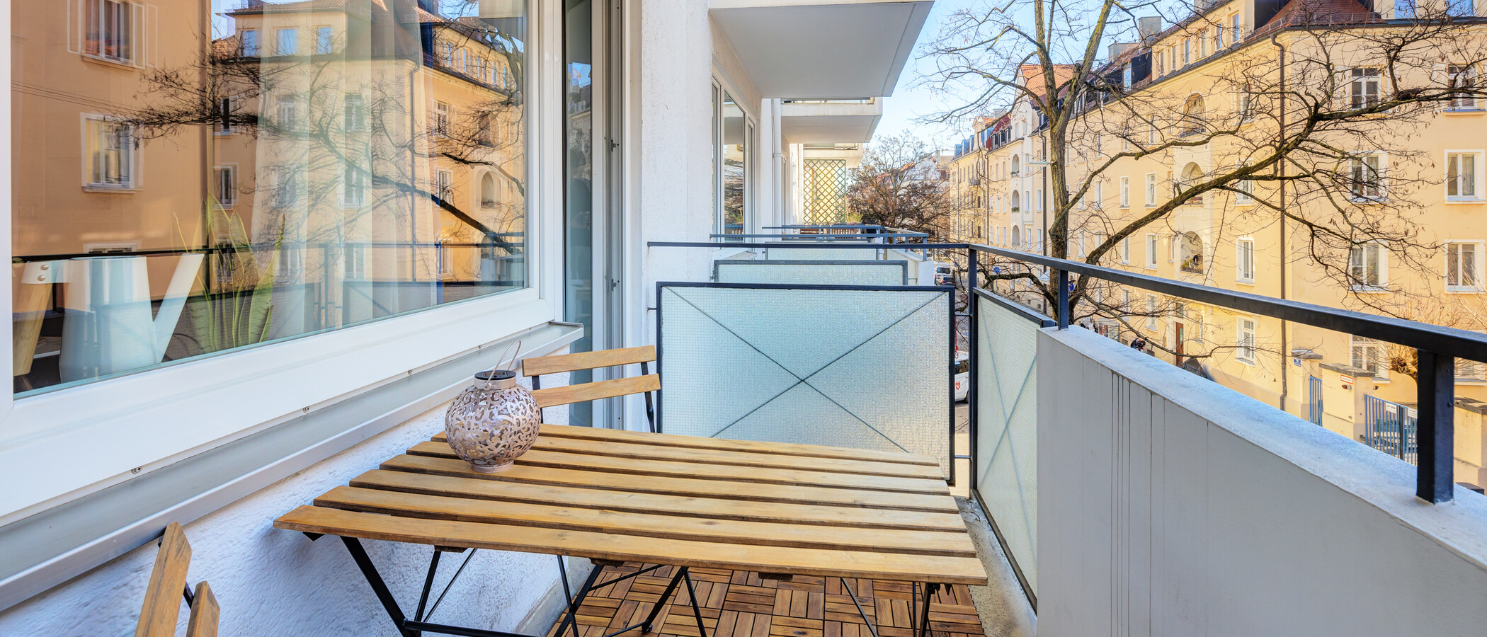 квартира München Schwabing (links der Leopoldstraße) 02 балкон 1660