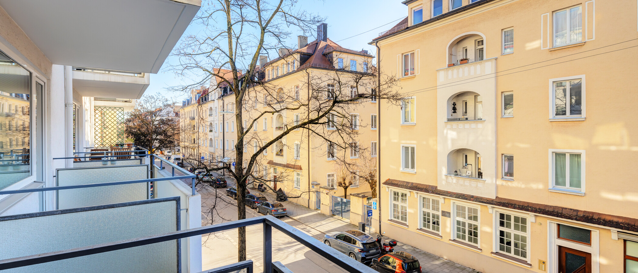 квартира München Schwabing (links der Leopoldstraße) 01 вид из окна 1660