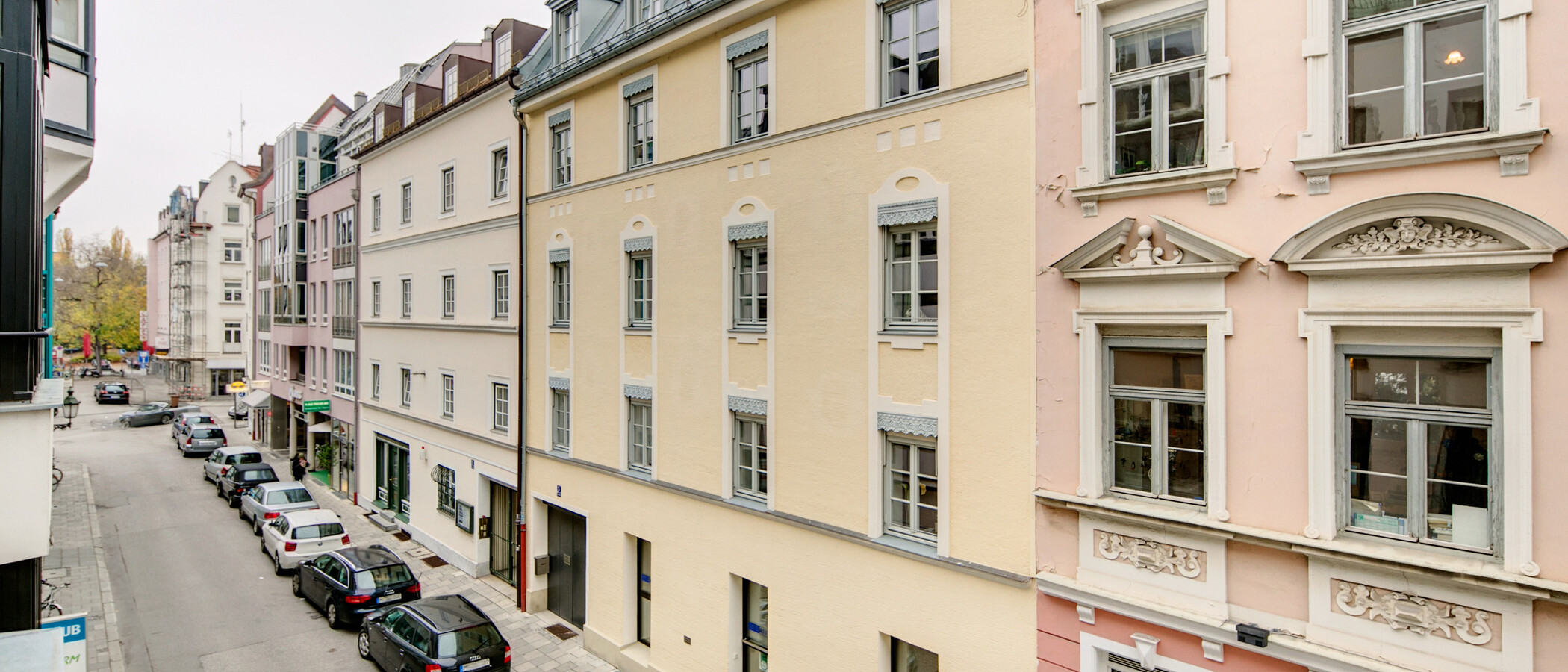 квартира München Schwabing (rechts der Leopoldstraße) 04 вид из окна 1976
