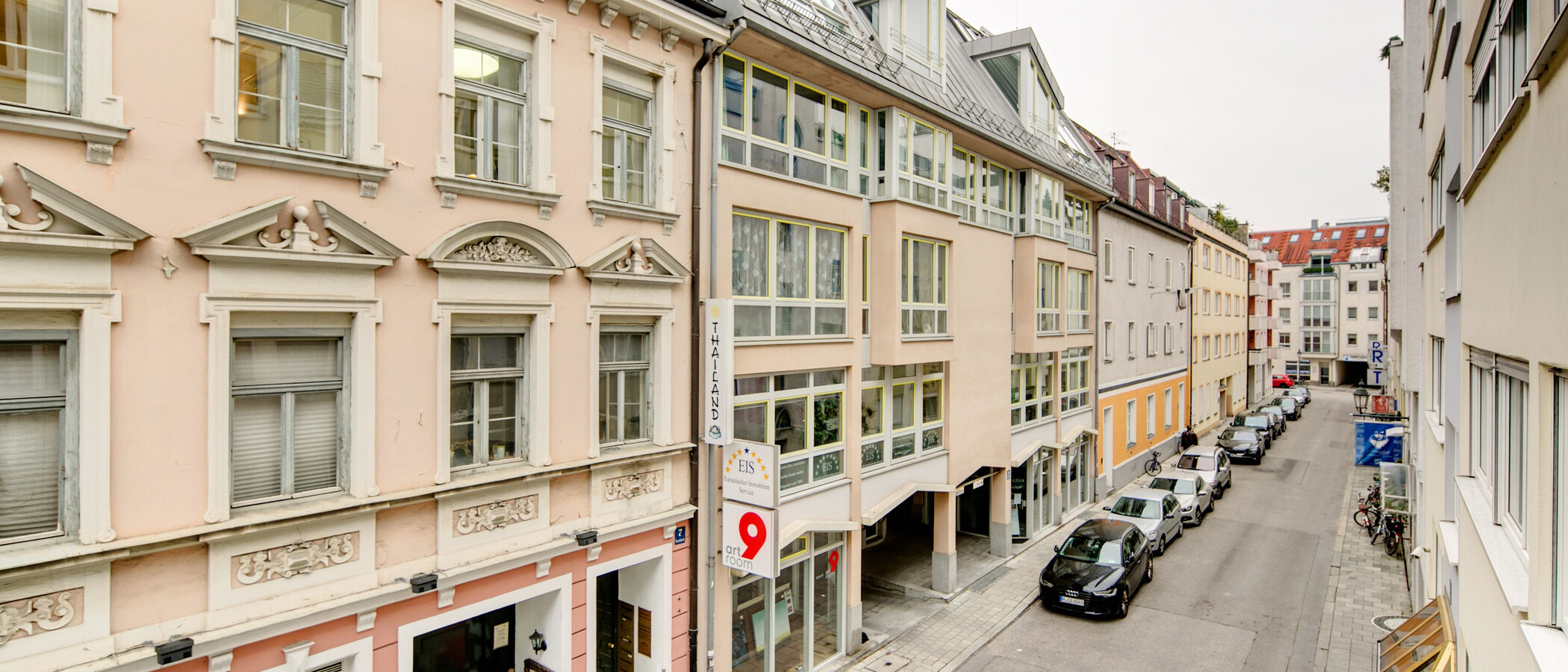 квартира München Schwabing (rechts der Leopoldstraße) 05 вид из окна 1976