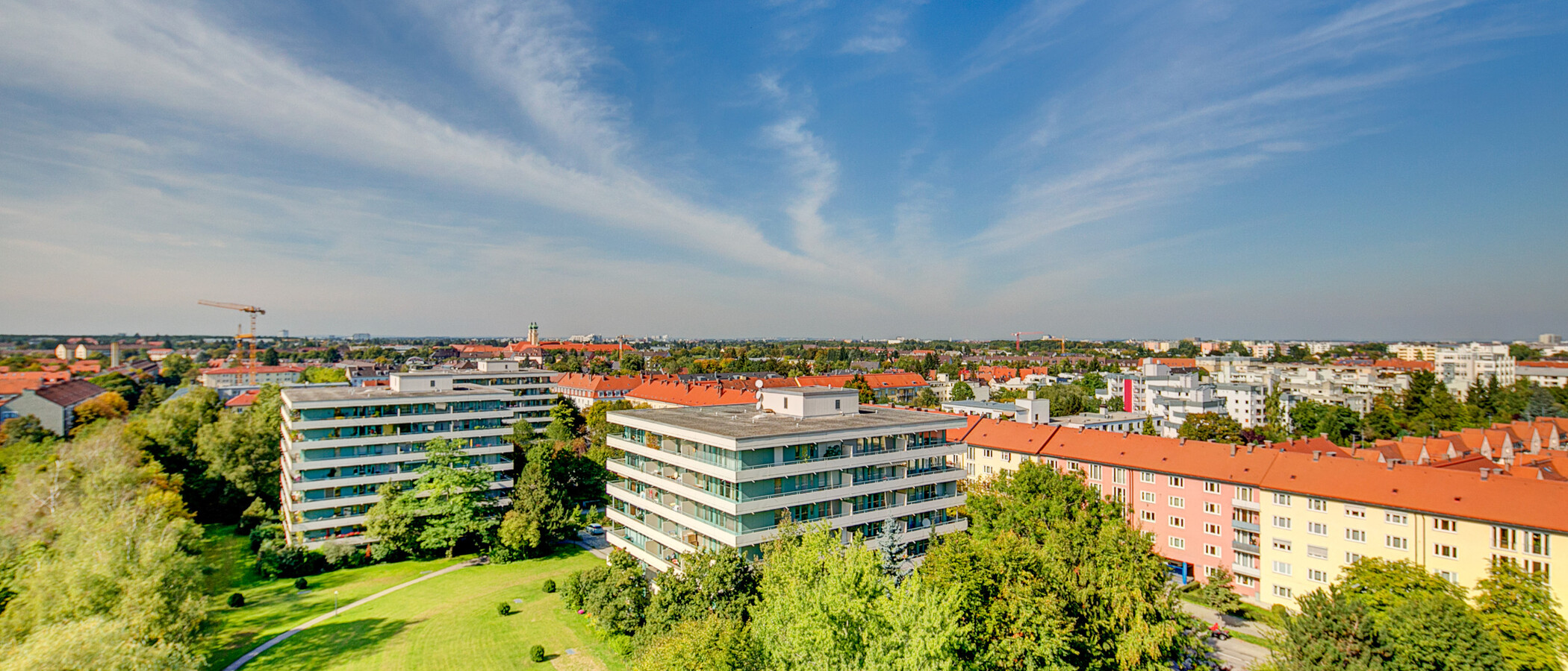 квартира München Mittersendling 01 вид из окна 2140