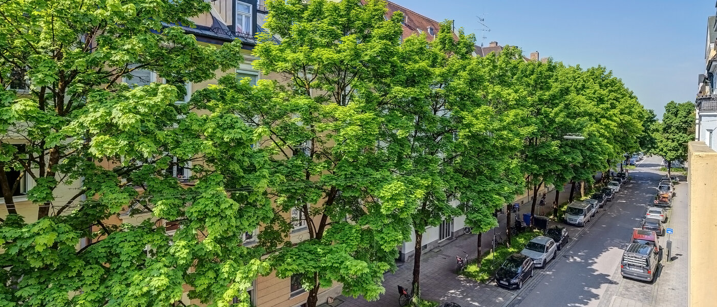 квартира München Schwabing-West (rund um den Hohenzollernplatz) 01 вид из окна 2152