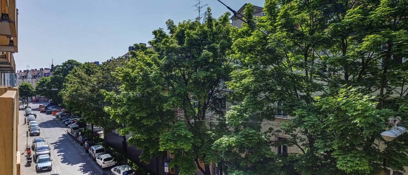 квартира München Schwabing-West (rund um den Hohenzollernplatz) 02 вид из окна 2152