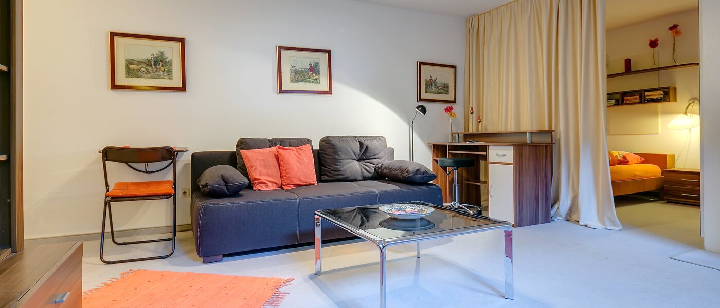 подвальная квартира Pullach im Isartal 01 гостиная 2191