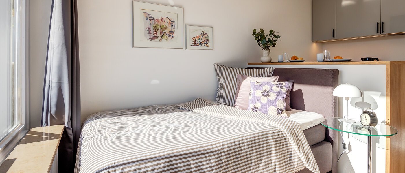 квартира München Schwabing-Nord (zw. Leopoldstraße & Englischen Garten) 02 зона для сна 2242