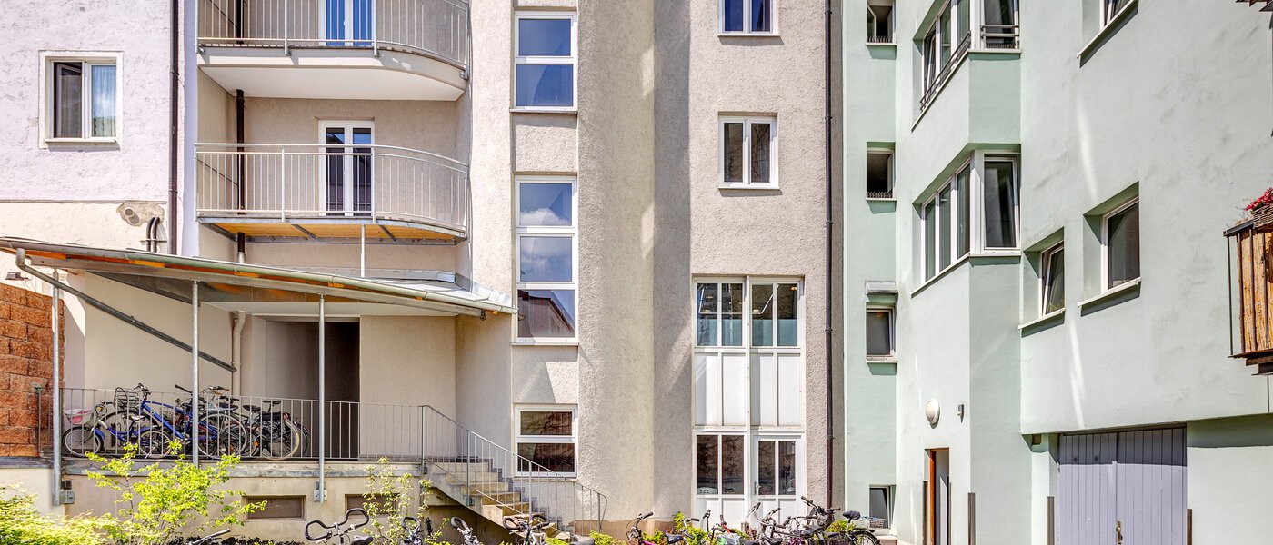 квартира München Maxvorstadt - Museumsviertel 01 внутренний двор  2248