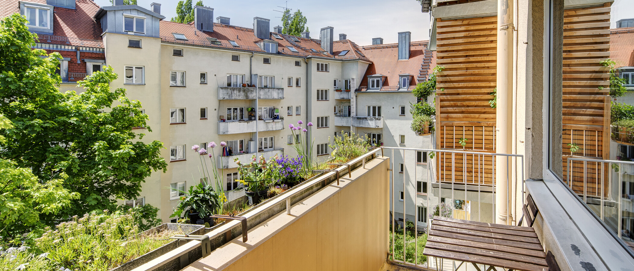 квартира München Schwabing-West (rund um den Bonner Platz) 03 балкон 230