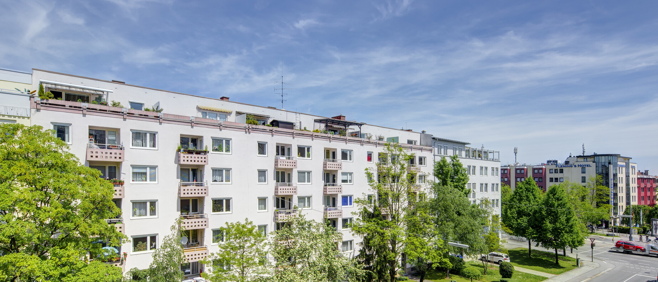 квартира München Schwabing-West (rund um den Bonner Platz) 02 вид из окна 230