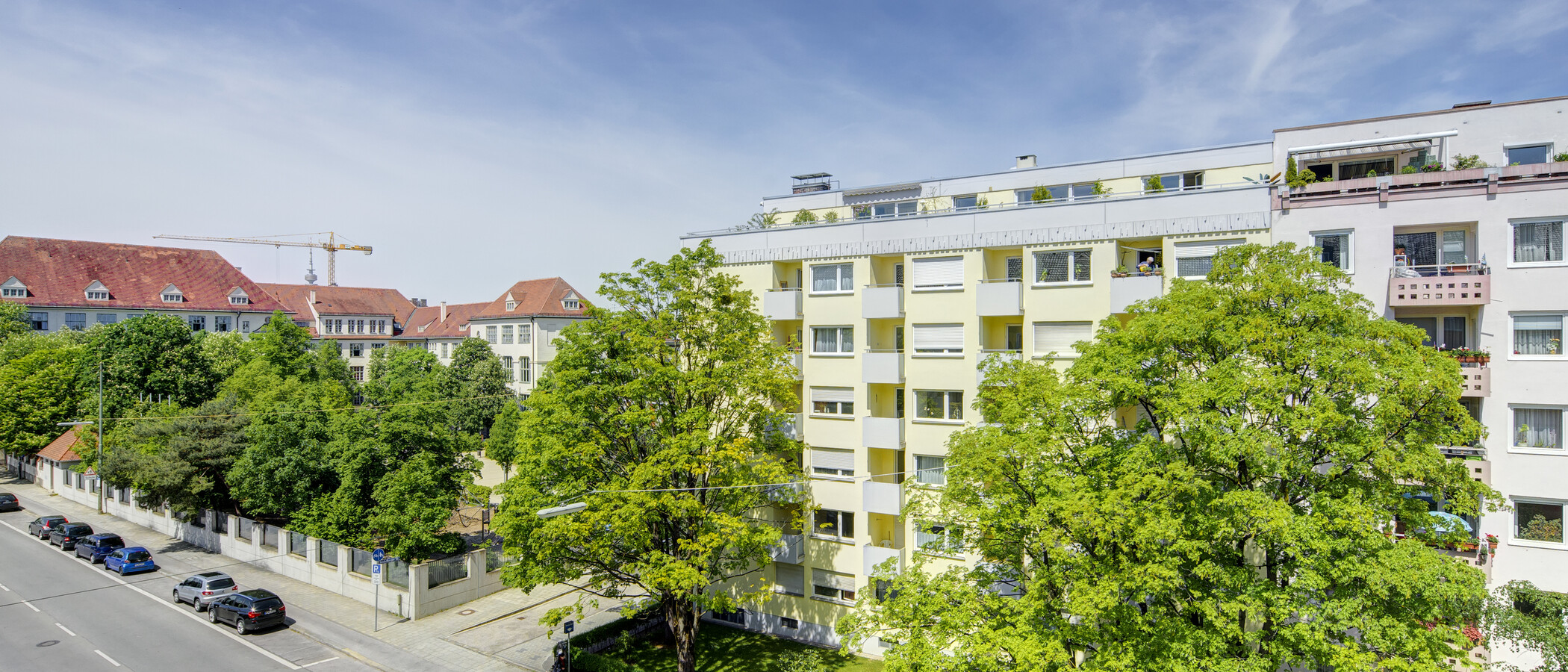 квартира München Schwabing-West (rund um den Bonner Platz) 03 вид из окна 230