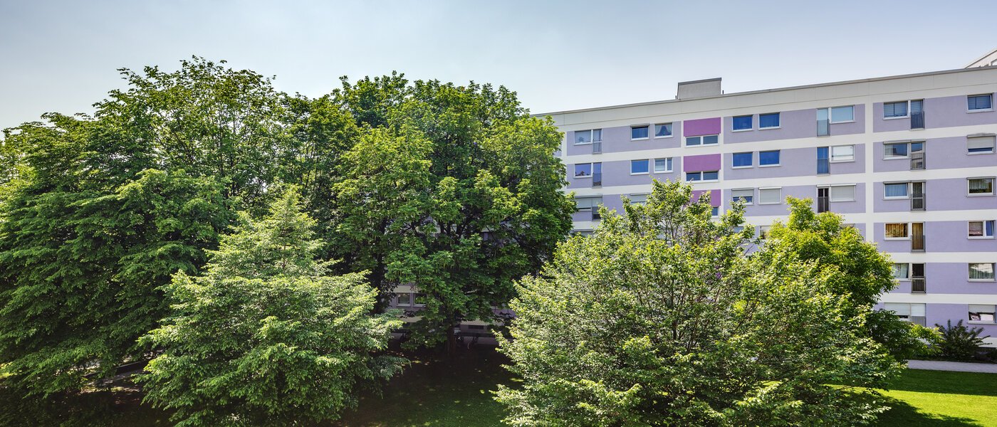 квартира München Lerchenau 02 вид из окна 2355