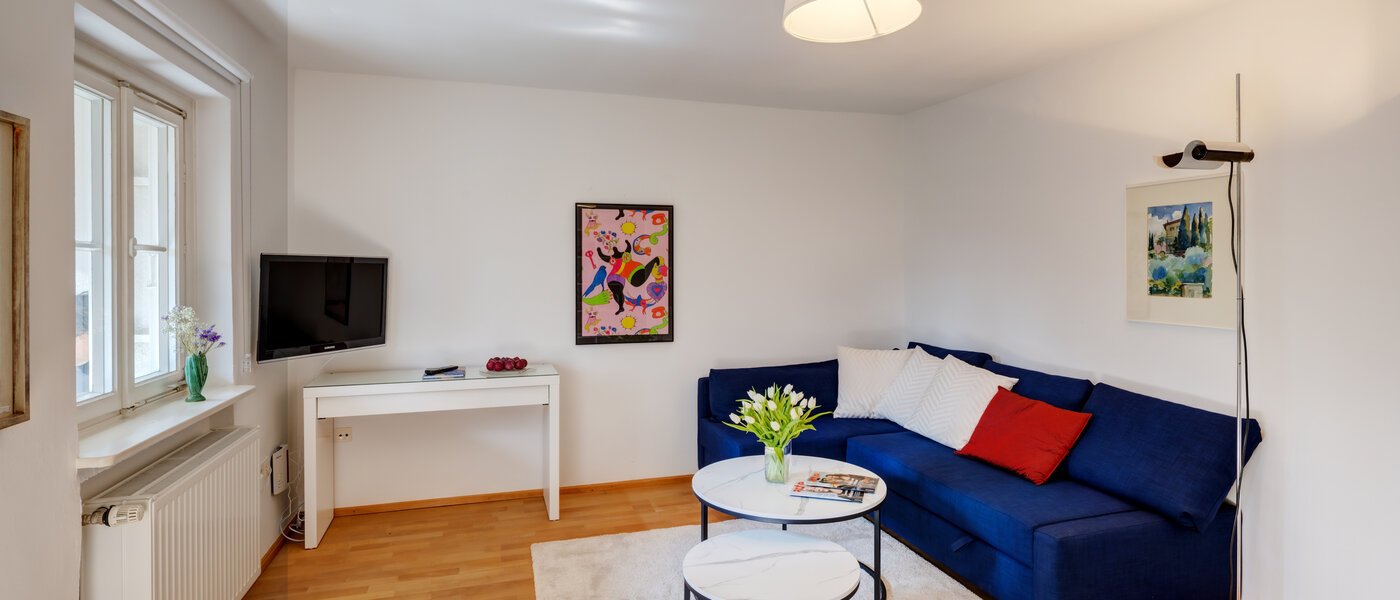 квартира München Solln 01 гостиная 2378