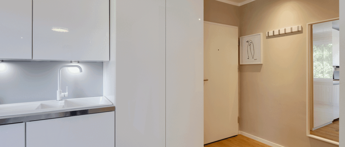 квартира München Schwabing (links der Leopoldstraße) 02 кухня 2407