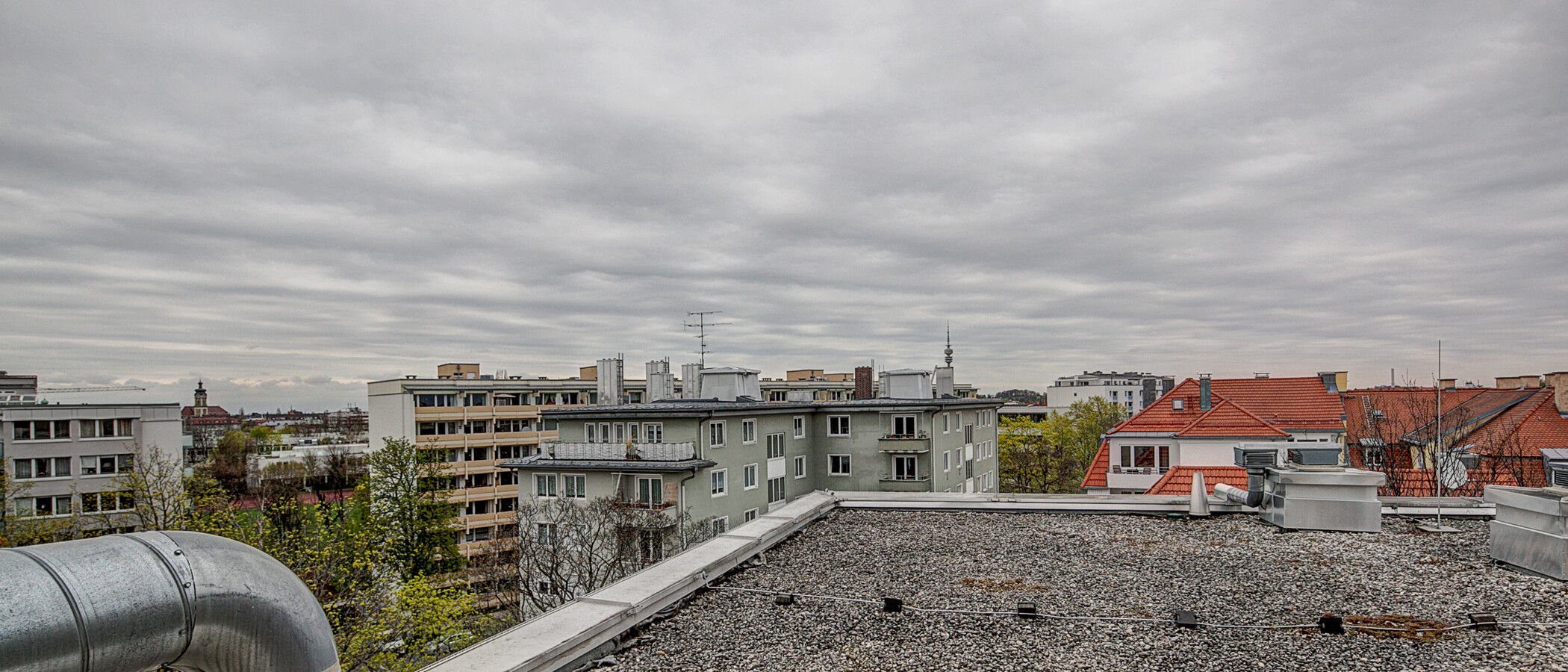 мансардная квартира München Maxvorstadt 04 вид из окна 255