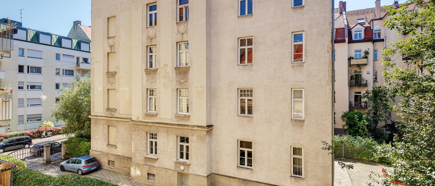 квартира München Schwabing-West (rund um den Hohenzollernplatz) 02 вид из окна 2568